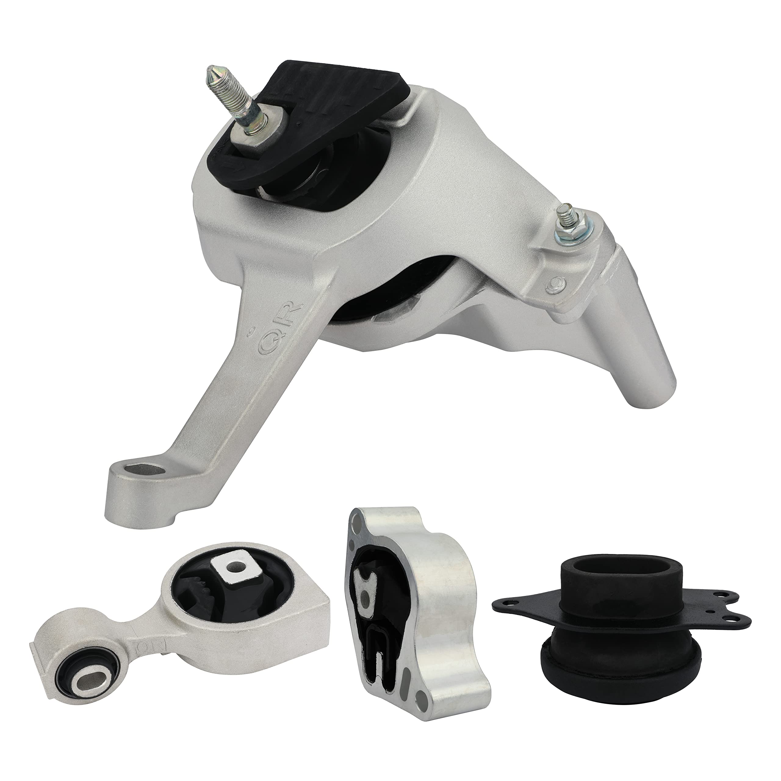 Engine Motor and Transmission Mount Set of 4 - Fits Nissan Altima 2007-2012 2.5L Automatic Transmission - Replaces A4339, A4340, A4350, A4353 - Front, Right, Left, Rear Mount - Very Good