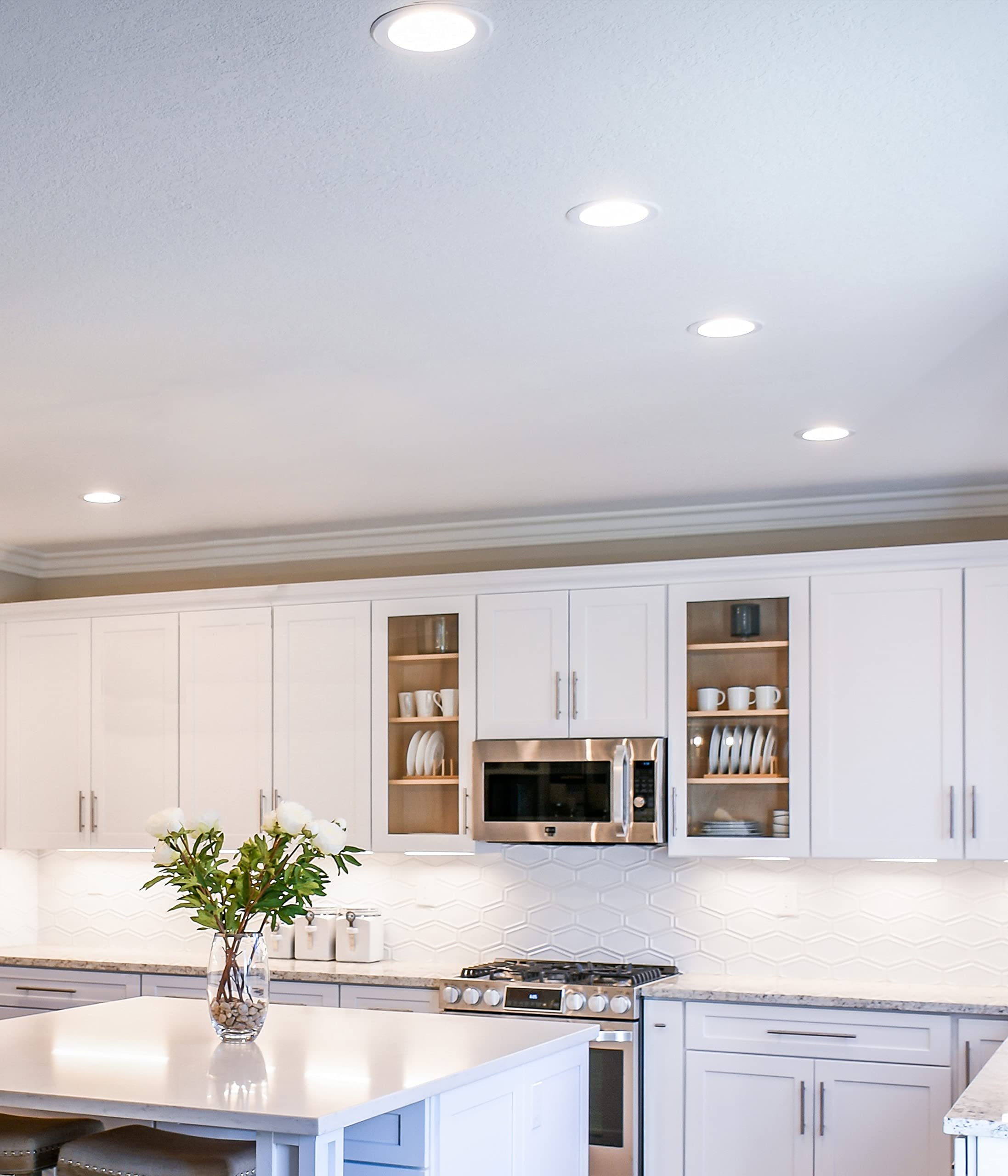 5 Inch White Baffle Trim  - Acceptable