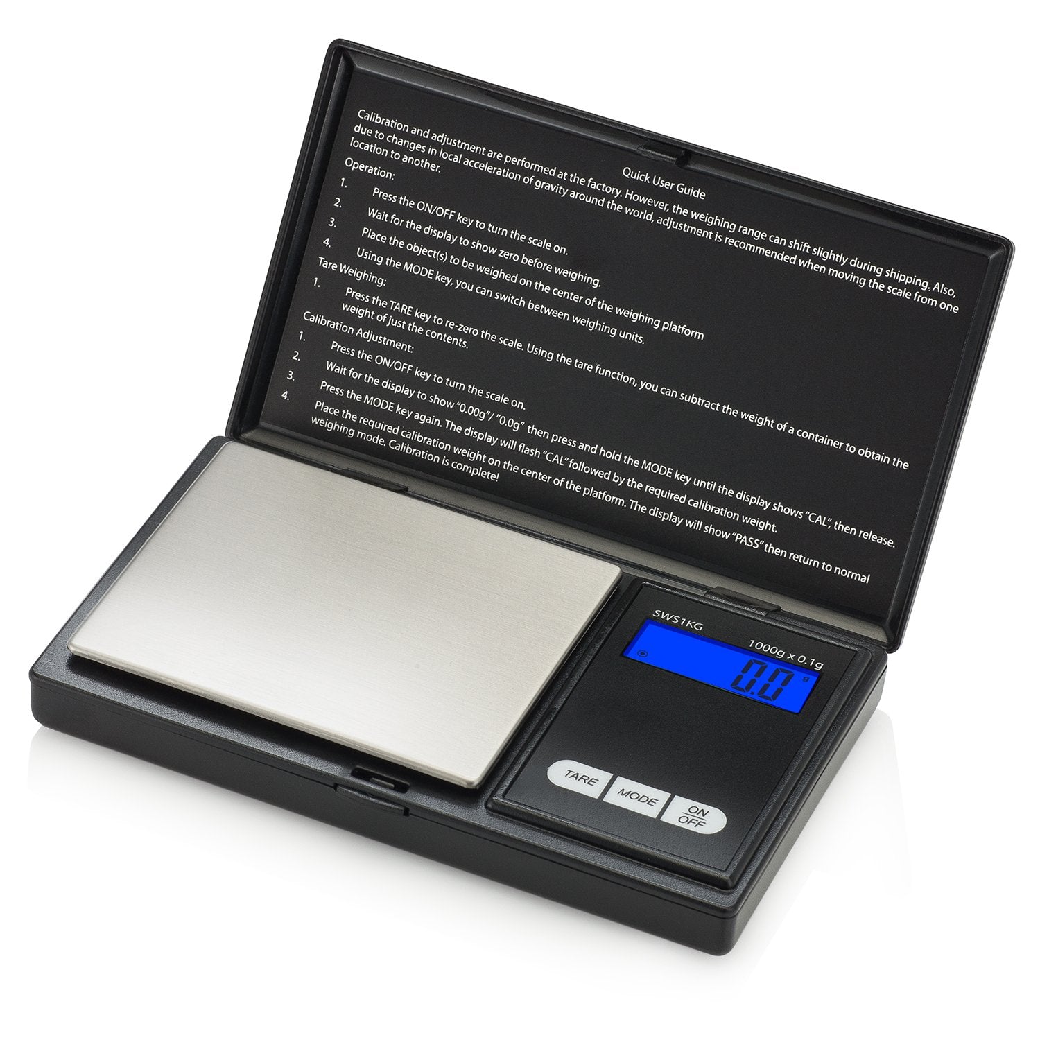 Smart Weigh Digital Pocket Gram Scale, Small Letter Gram Scale, Jewelry Scale, Food Scale, Medicine Scale, Kitchen Scale Black, Battery Included - Very Good