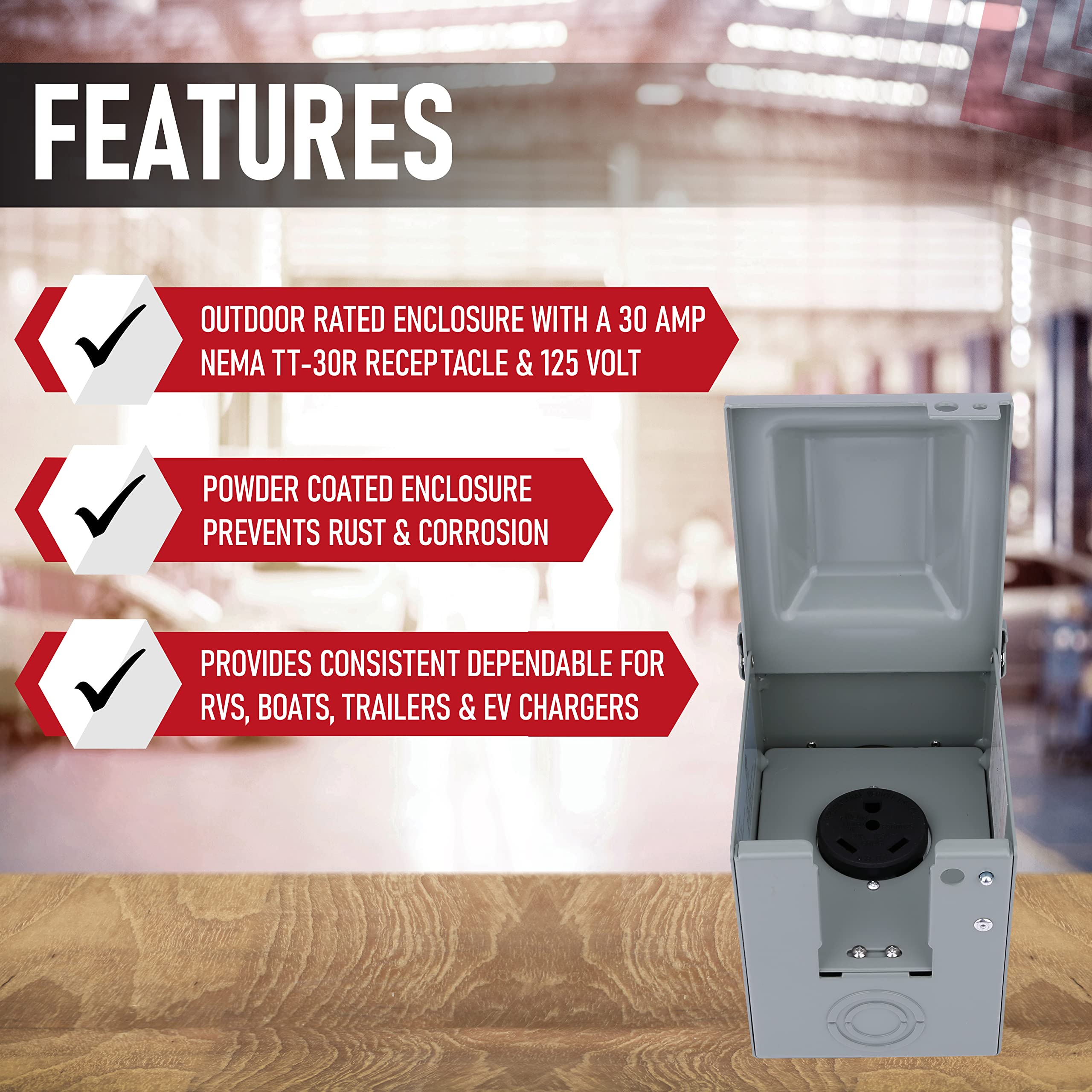 Outdoor Power Outlet Box - Like New