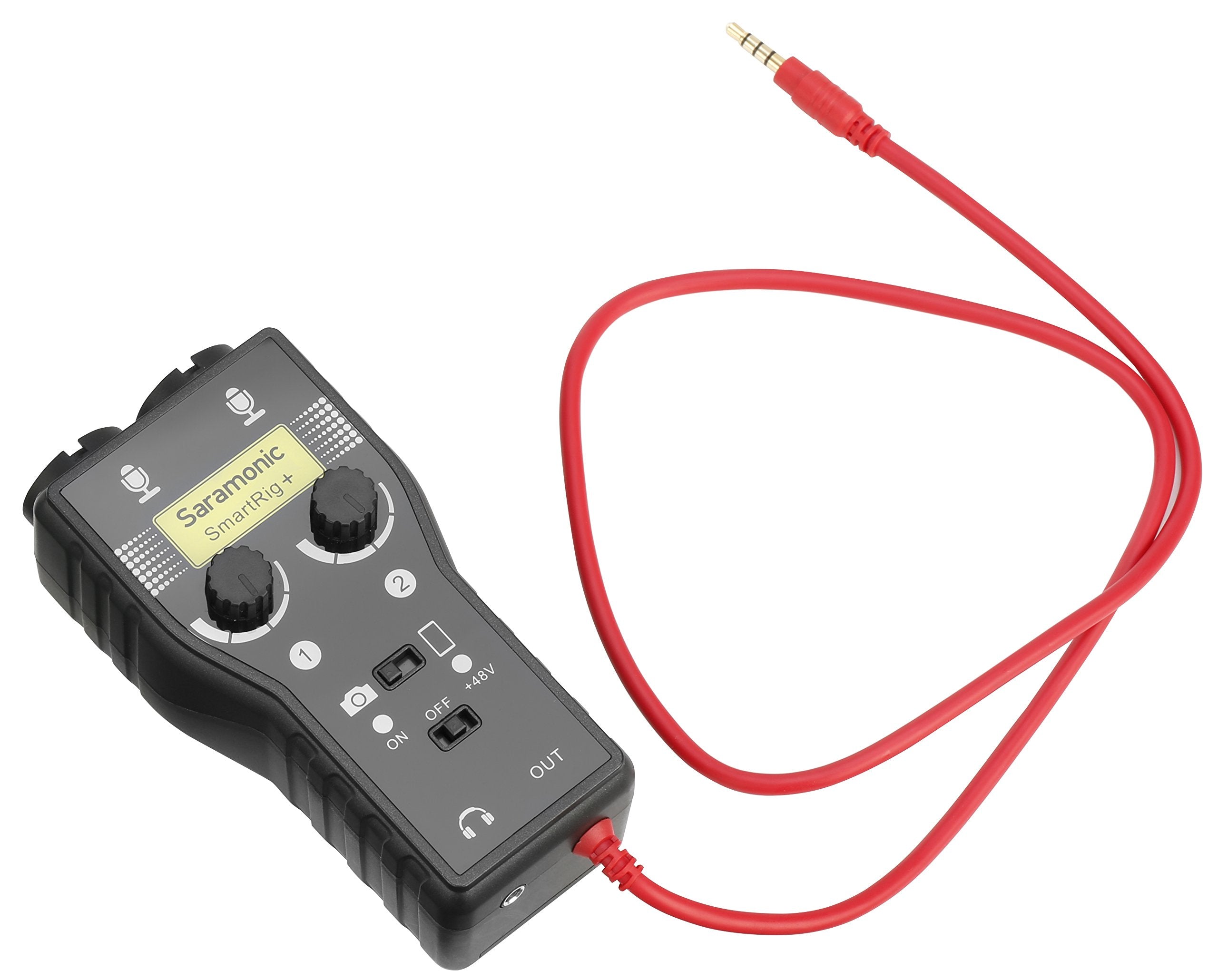 Saramonic SmartRig+ 2-Channel XLR/3.5mm Microphone Audio Mixer with Phantom Power Preamp & Guitar Interface for DSLR Cameras, Camcorders, iPhone, iPad, iPod, and Android Smartphones - Very Good