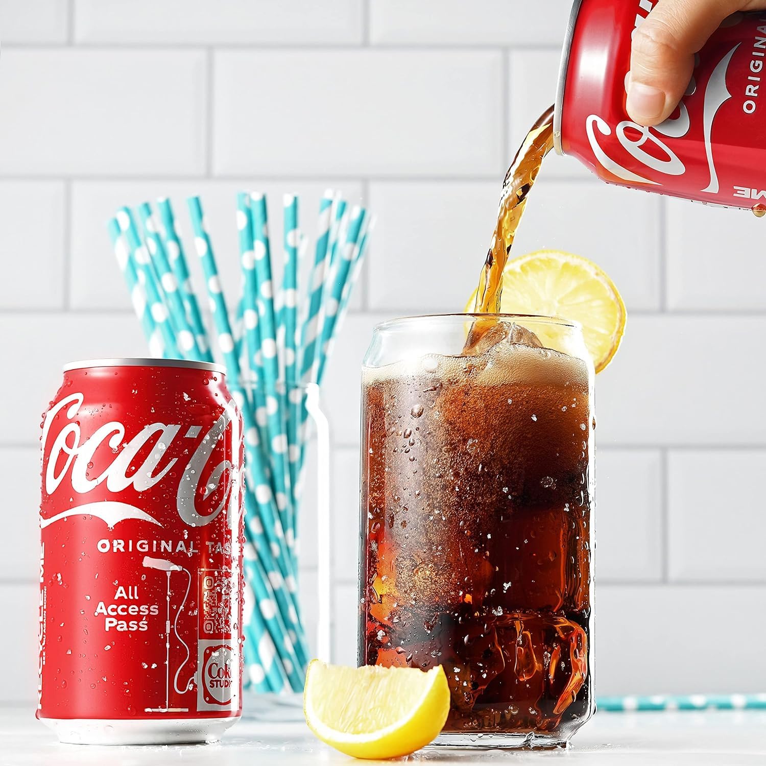 BENETI Modern Glass Cups, Highball Drinking Glasses Set of 6 | Made in Europe | Water, Juice or Beer Kitchen Glassware Set, Perfect for Party's and Gifts for Men and Women of All Ages - Like New