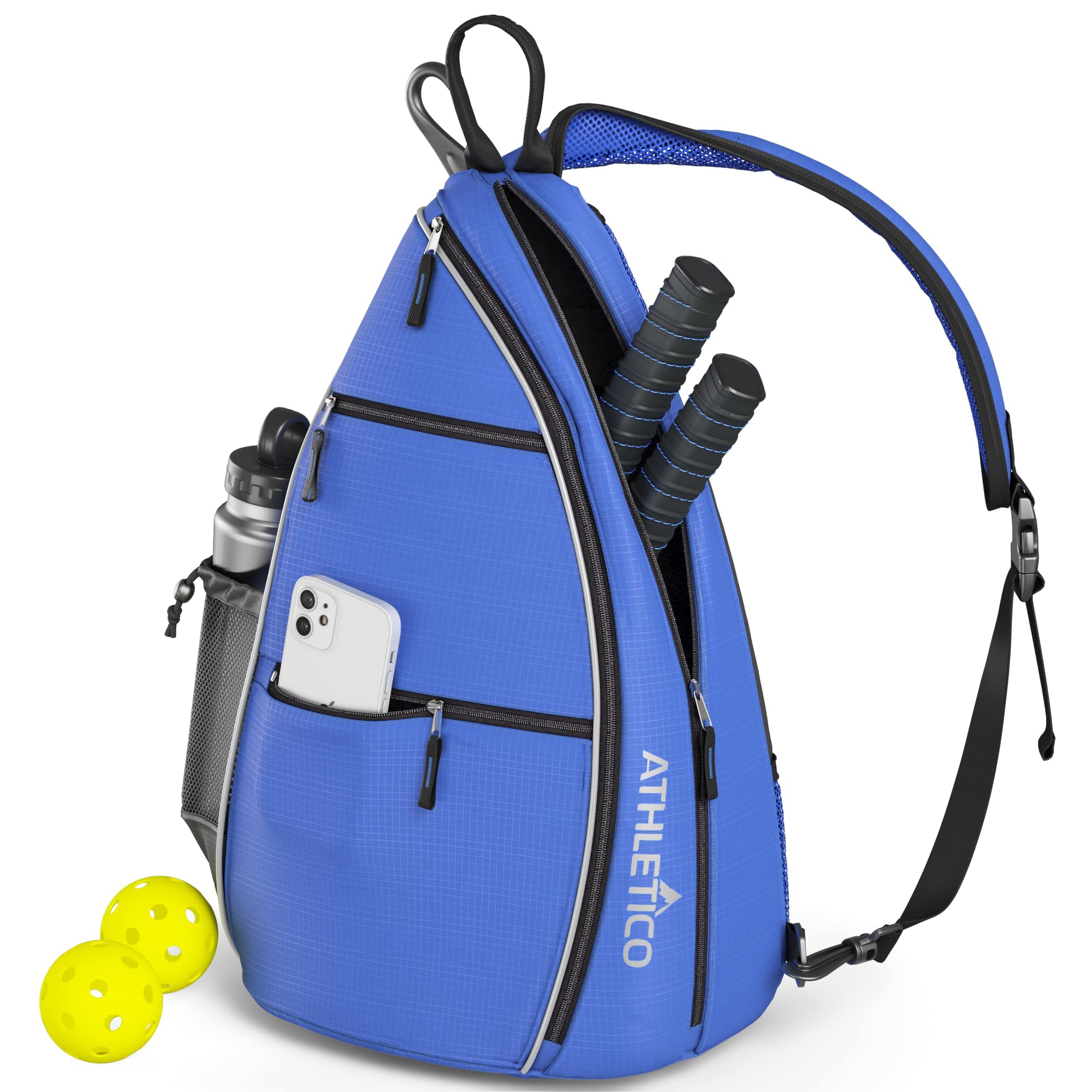 Athletico Sling Bag - Crossbody Backpack for Pickleball, Tennis, Racketball, and Travel for Men and Women - Good