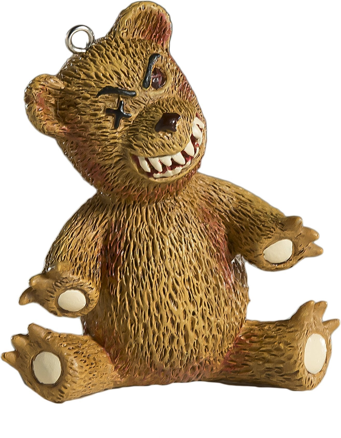 Creepy Teddy Bear Horror Ornament - Scary Prop and Decoration for Halloween, Christmas, Parties and Events - By HorrorNaments - Like New
