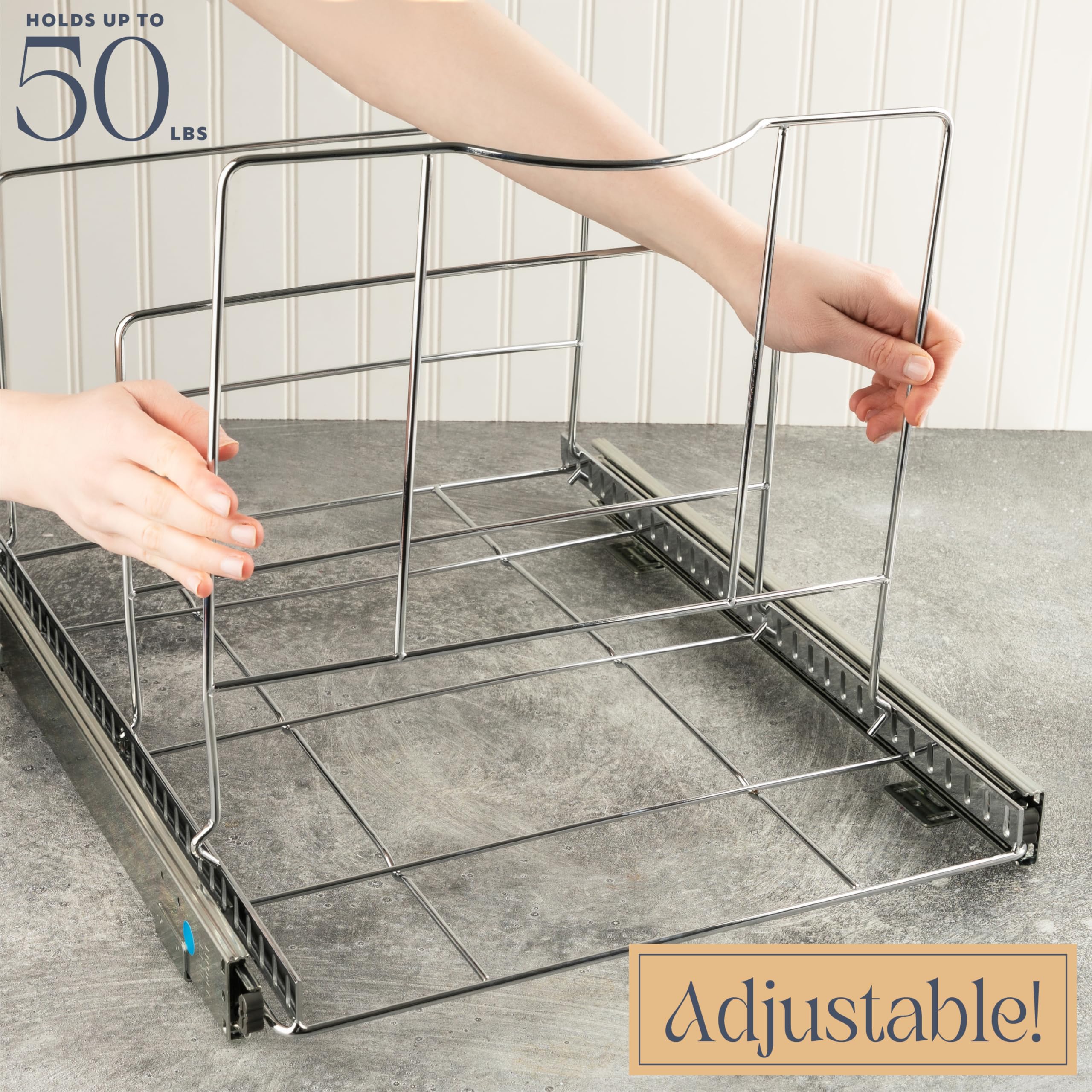 Hold N' Storage Pull Out Trash Can Under Cabinet- Trash Can Not Included - Like New