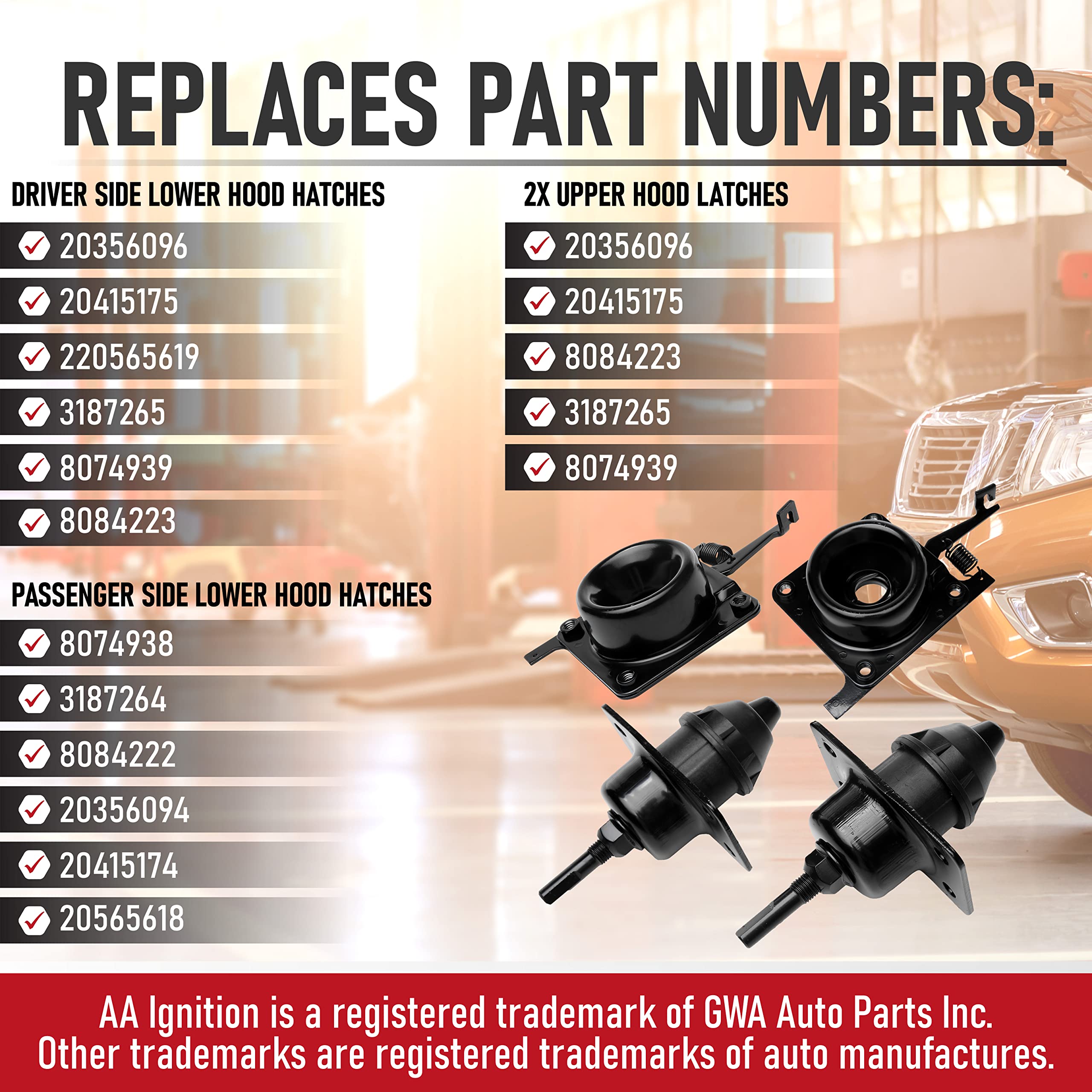 Hood Latches - P - Very Good