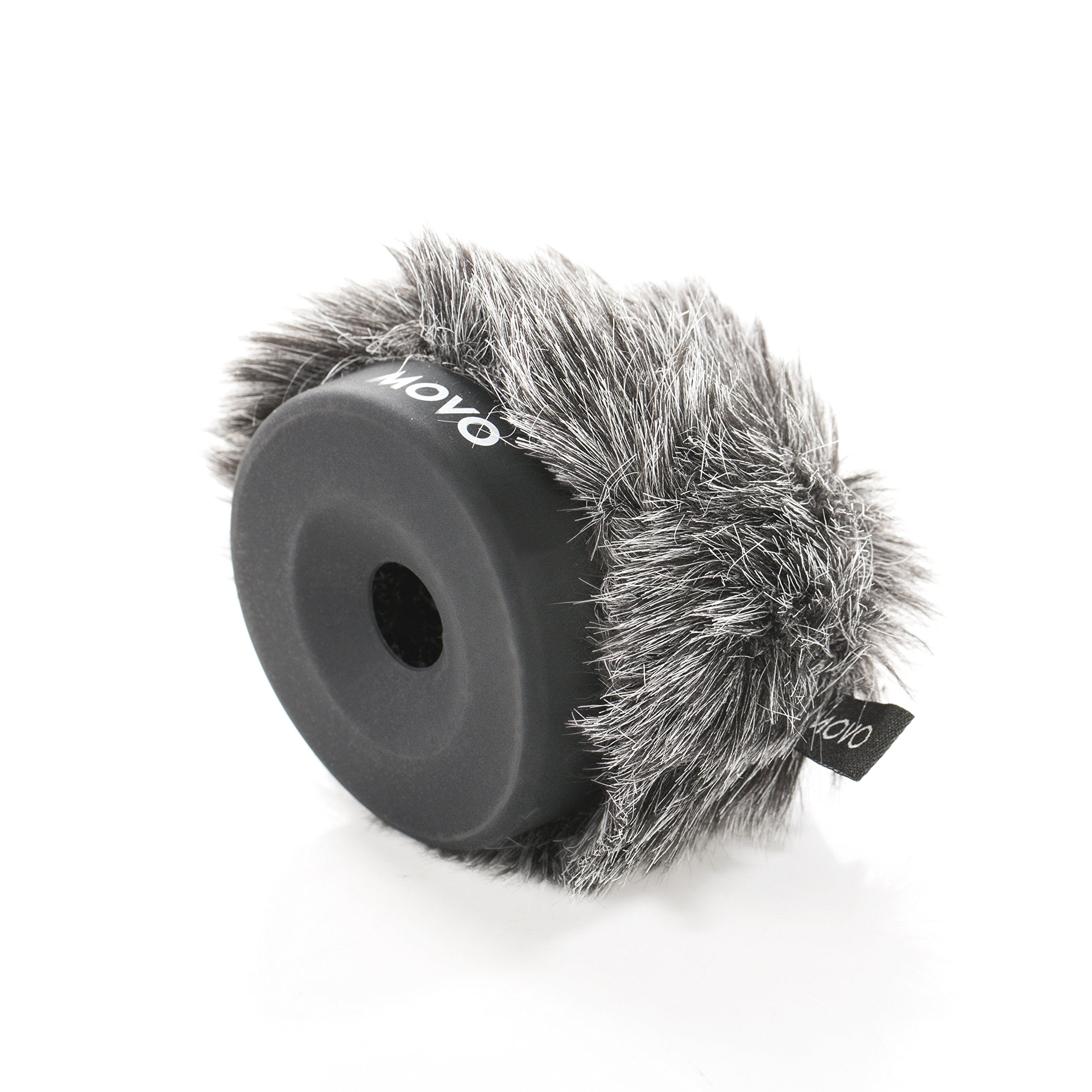 Movo WS-G Furry Rigid Windscreen for Microphones 18-23mm in Diameter - Dark Gray - Like New
