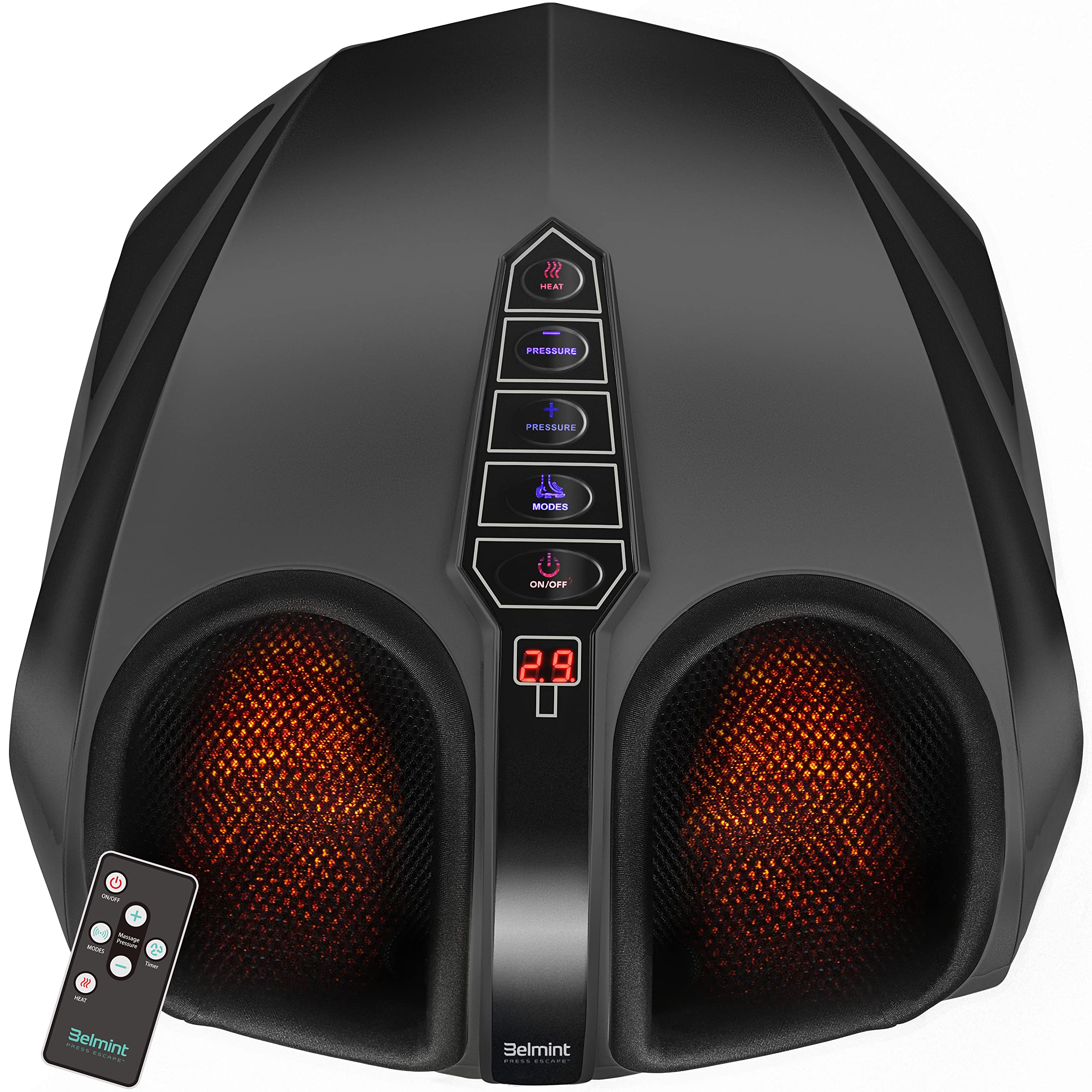 Belmint Foot Massager Machine - Shiatsu Foot Massager with Heat, Deep-Kneading Foot Massager for Plantar Fasciitis, Neuropathy - Unique Gifts for Him Her/Women & Men, Fathers Day Gift Idea - Very Good