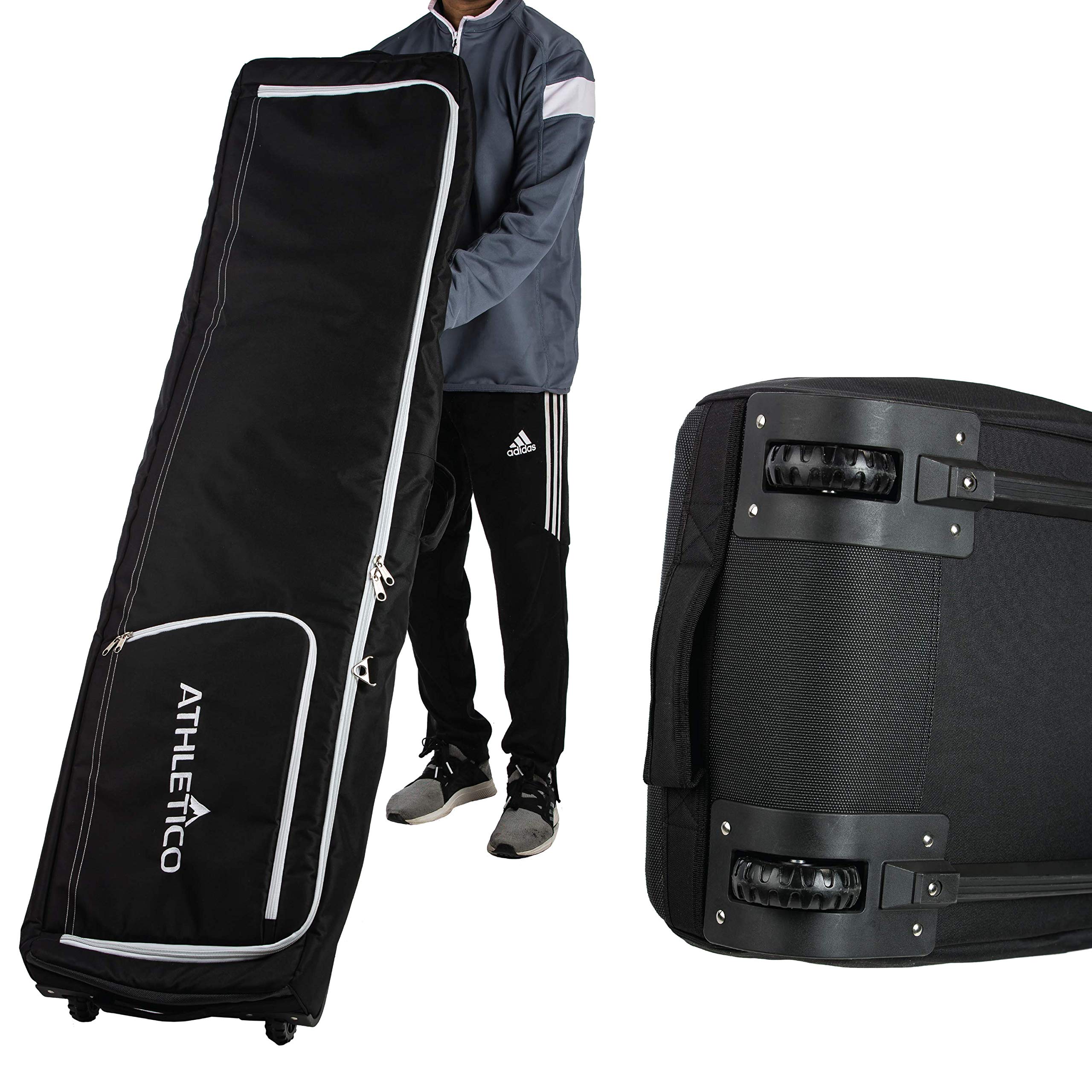 Athletico Conquest Padded Snowboard Bag With Wheels - Travel Bag for Single Snowboard and Snowboard Boots (Black, 175 cm) - Very Good