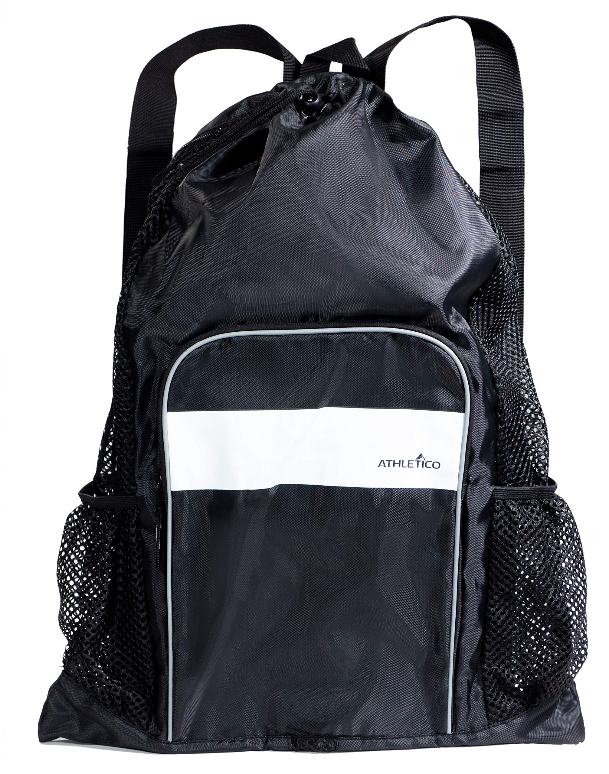 Athletico Mesh Swim Bag - Mesh Pool Bag With Wet & Dry Compartments for Swimming, the Beach, Camping and More - Good