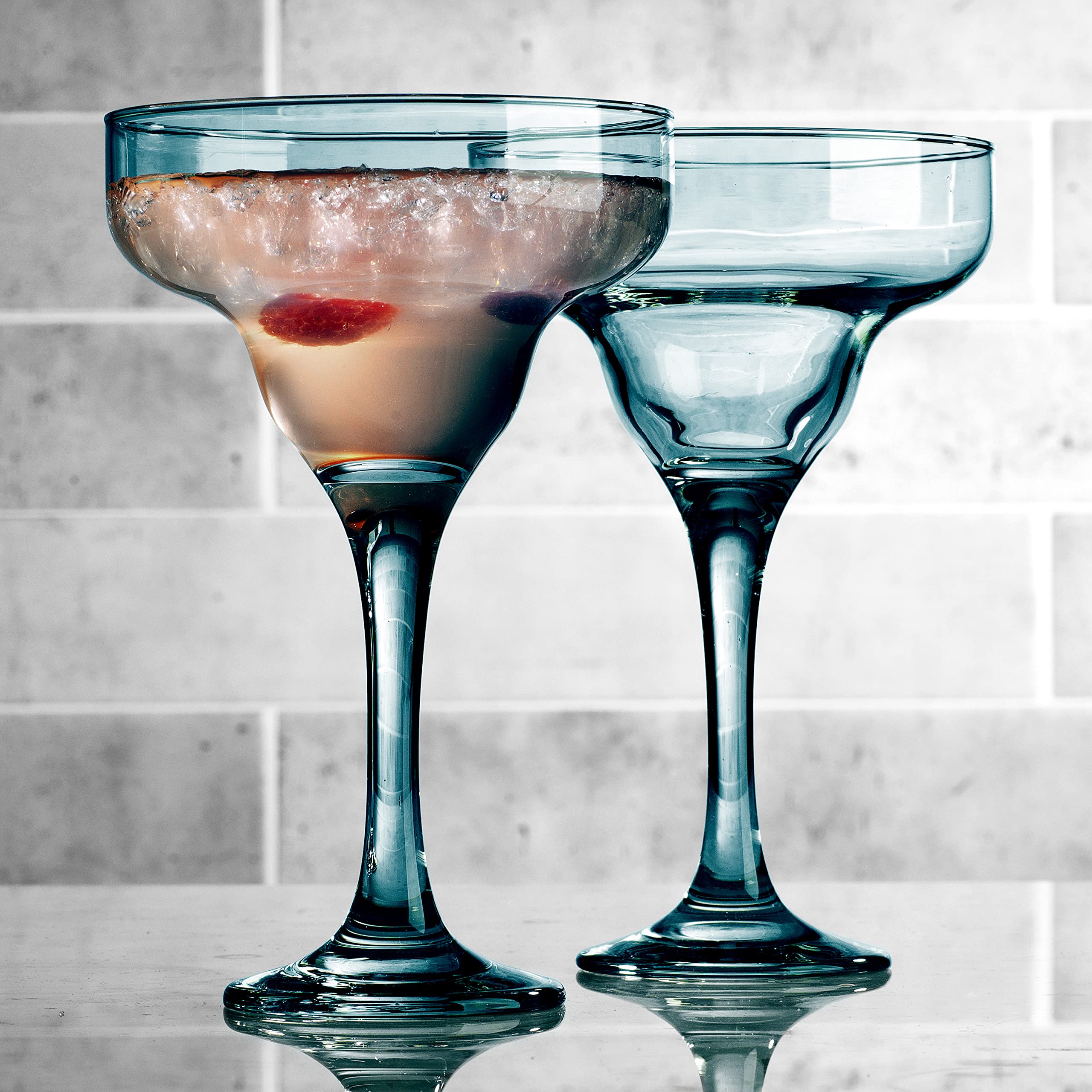 Glaver's Basic Set Of 4 10 oz. Margarita Glasses for Cocktails, Water, Wine, Juice, Dessert, and Everyday Use , Dishwasher safe… - Like New