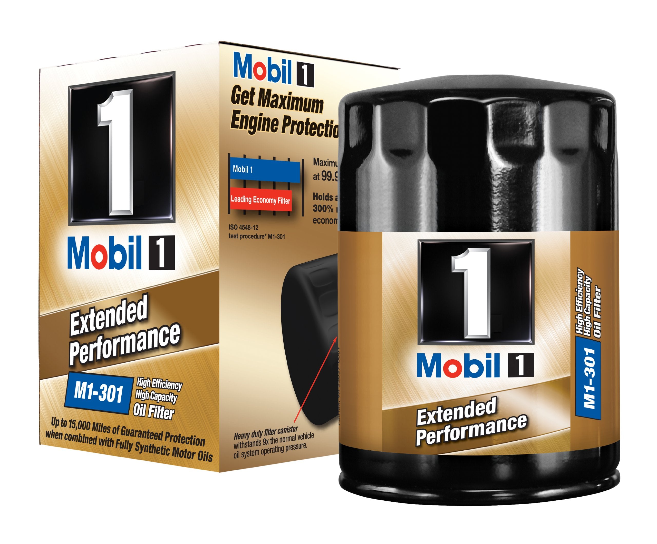 Mobil 1 M1-301 Extended Performance Oil Filter (Pack of 2) - Like New