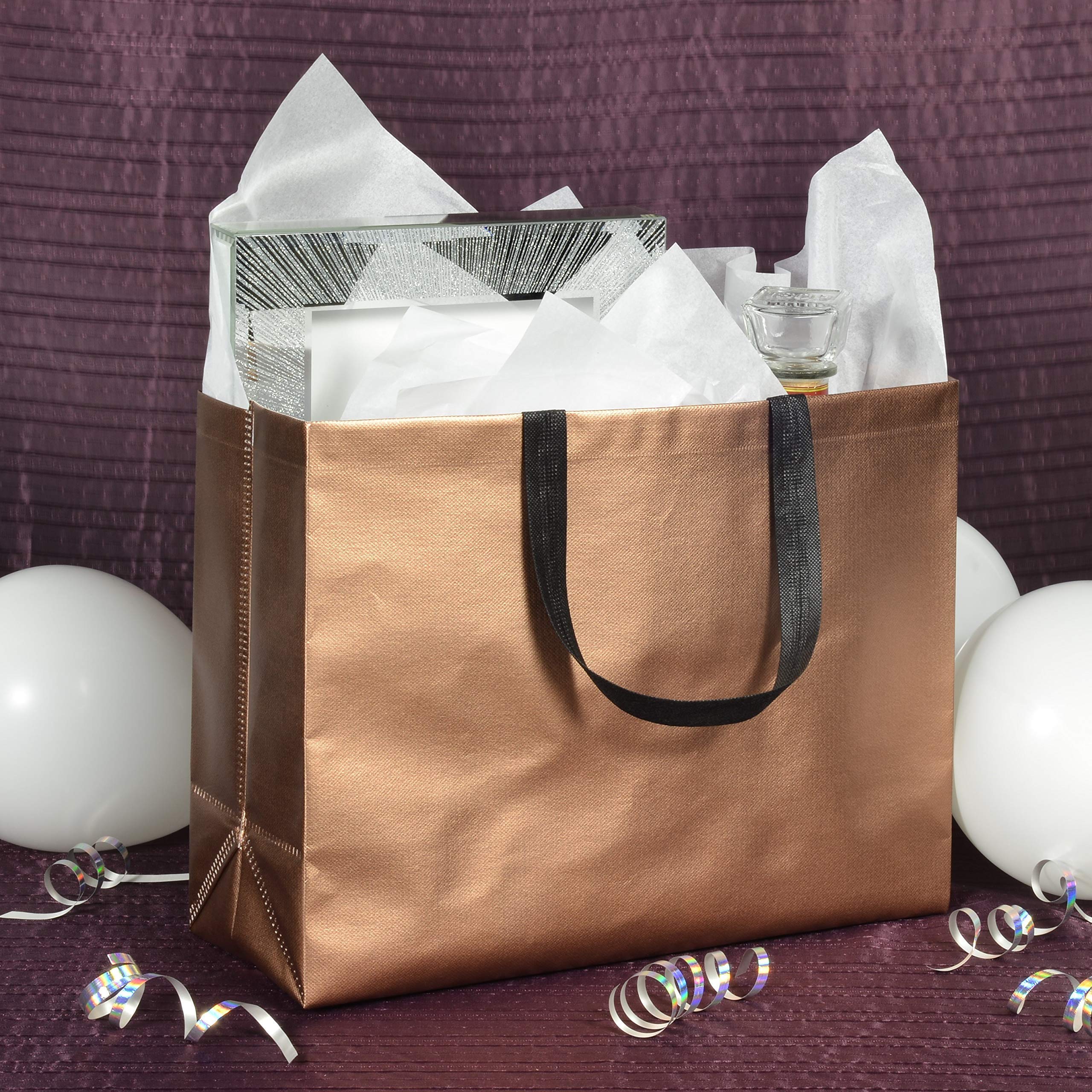 OccasionALL Reusable Snakeskin & Smooth Metallic Gift Bags  - Good