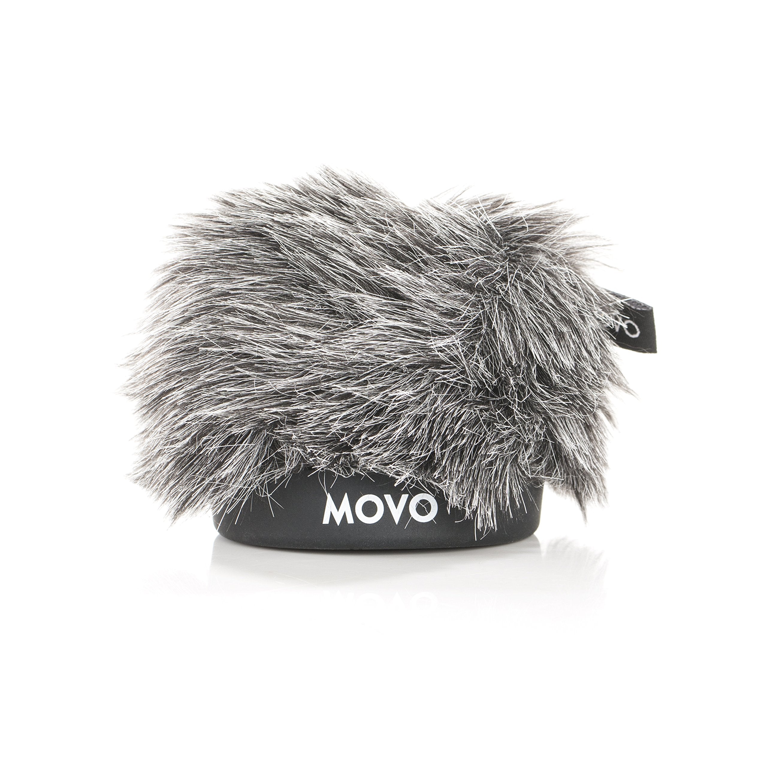 Movo WS-G Furry Rigid Windscreen for Microphones 18-23mm in Diameter - Dark Gray - Like New