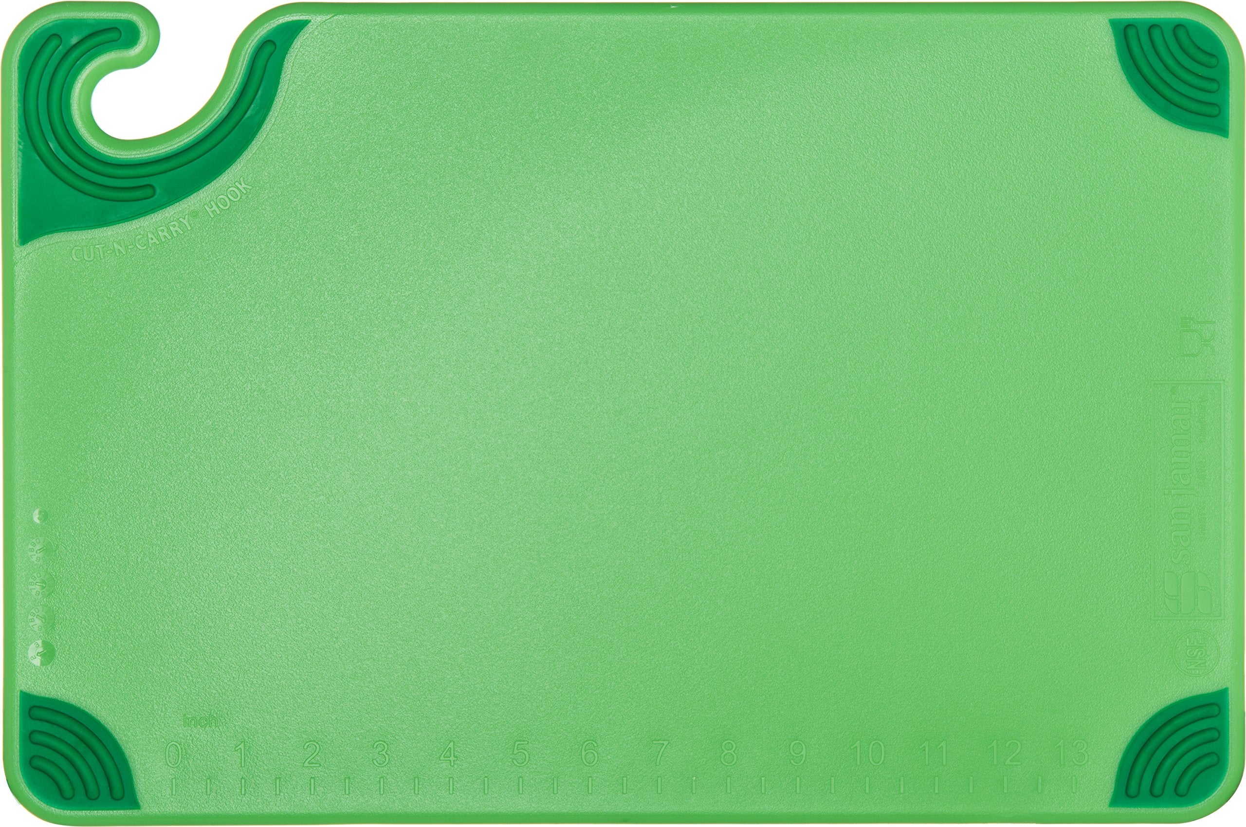 San Jamar Saf-T-Grip Plastic Cutting Board with Safety Hook - Like New