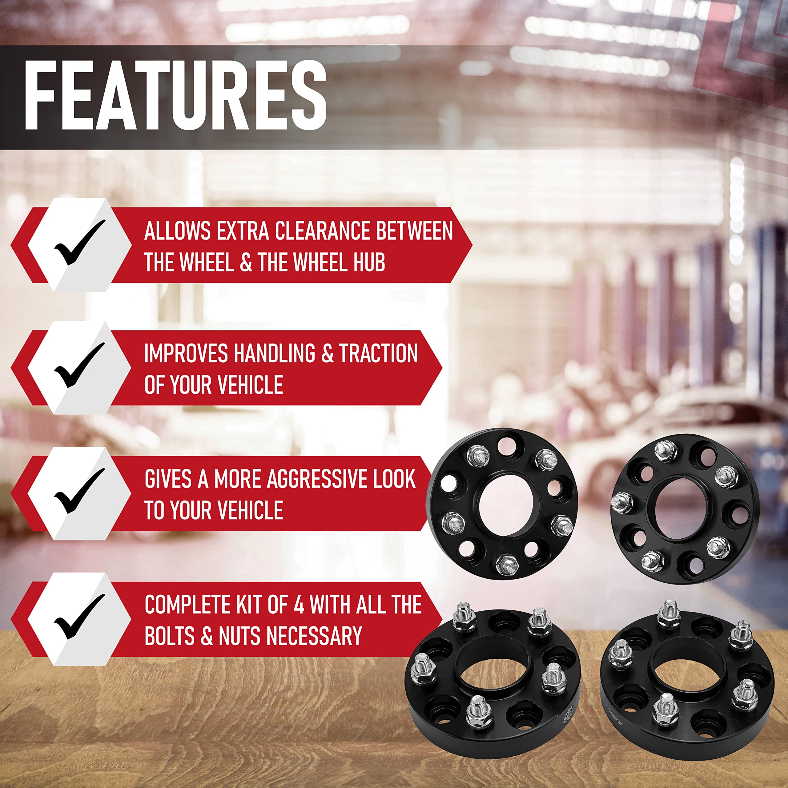 Hubcentric Wheel Spacer Set of 4-5 Lug 1 inch Thick 25mm Hub Centric 5x114.3mm - Compatible with Nissan and Infiniti Vehicles - 350Z, 370Z. Altima, Maxima, Pathfinder, Rogue, Sentra, G35, JX35, FX35 - Like New