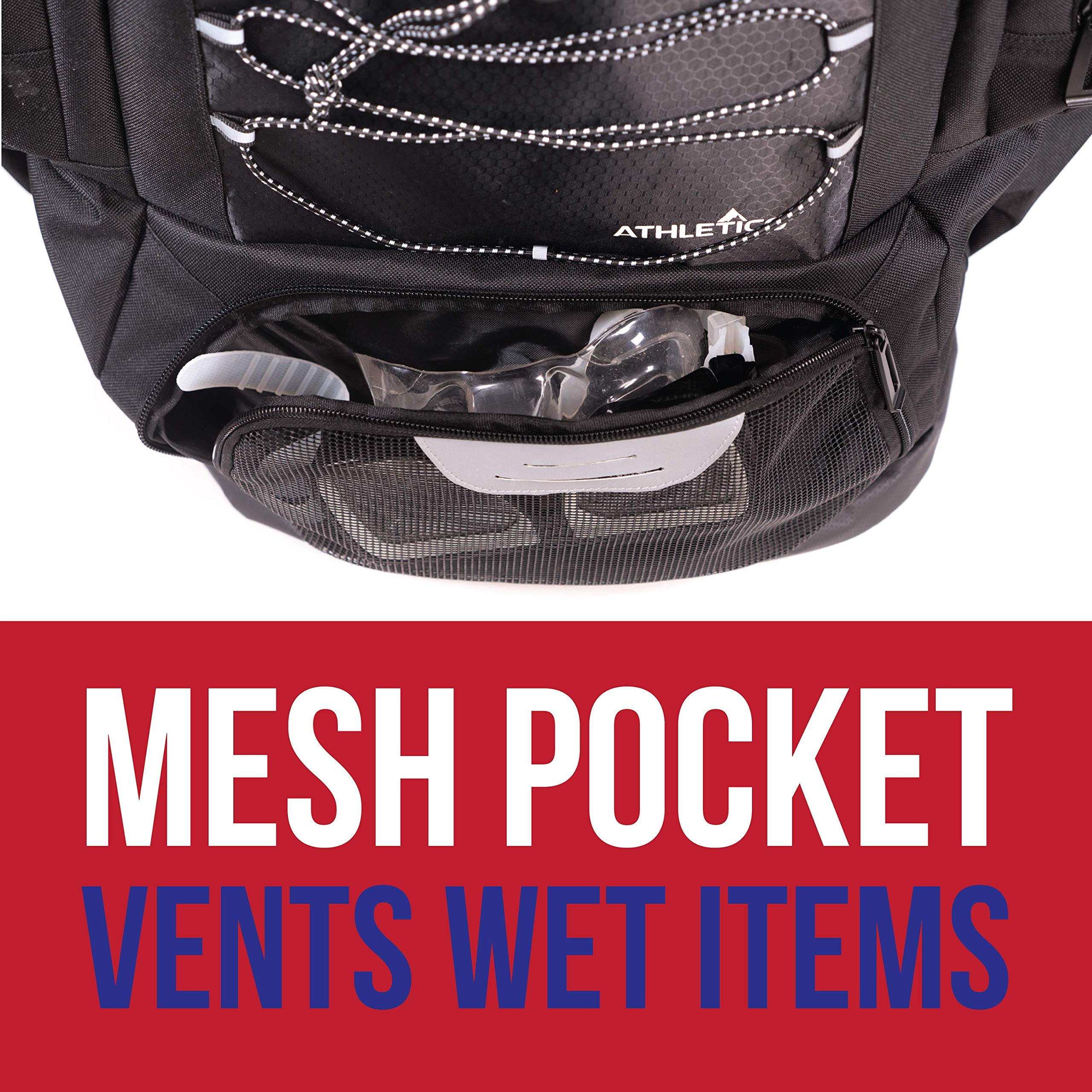 Athletico Swim Backpack - Swim Bag With Wet & Dry Compartments for Swimming, Beach, Camping - Pool Bags With Laptop Sleeve - Very Good