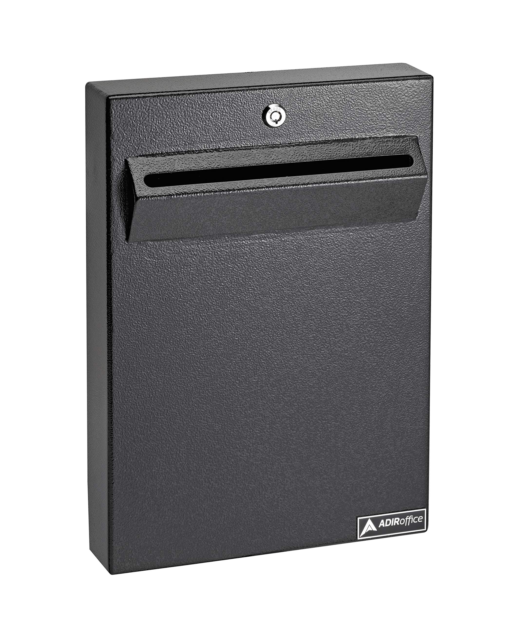 AdirOffice Wall Mount Drop Box - Heavy Duty Secured Storage with Lock - for Commercial Home Office or Business Use Variation - Very Good