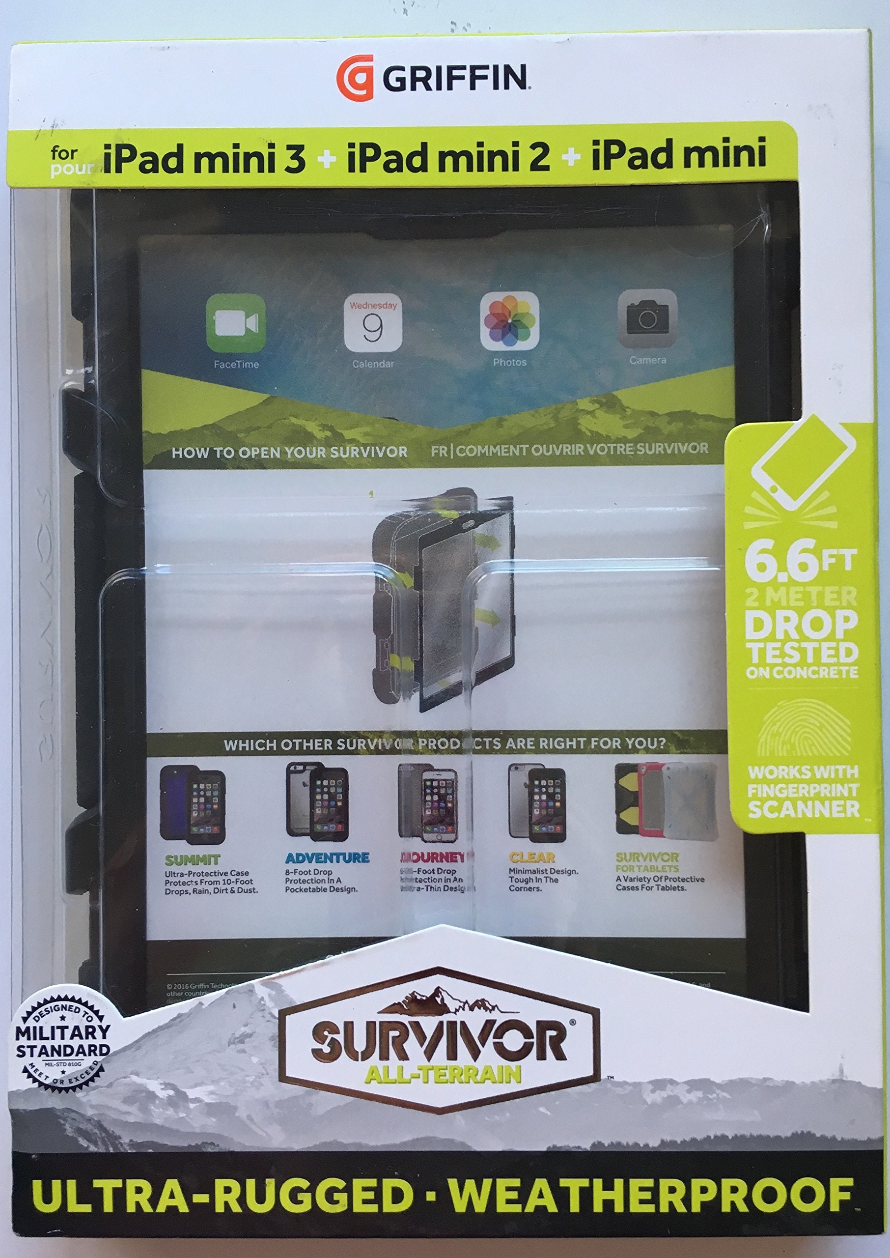 Griffin GB35918-3 Technology Survivor Ipad Mini 1,2,3 - Black  - Like New