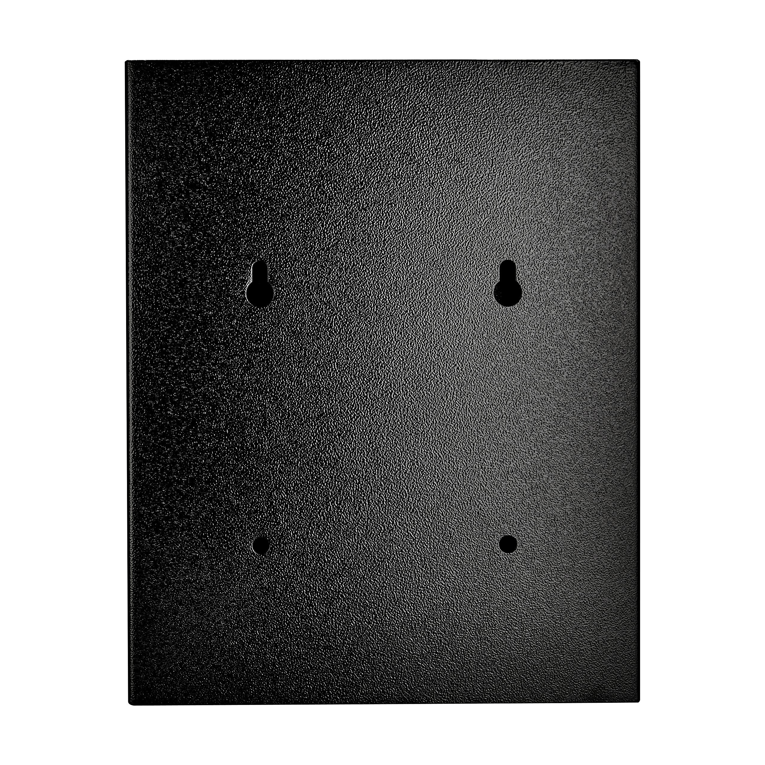 AdirOffice Heavy Duty Secured Safe Drop Box - Suggestion Box - Locking Mailbox - Key Drop Box - Wall Mounted Mail Box - Safe Lock Box - Ballot Box - Donation Box (Black) - Like New