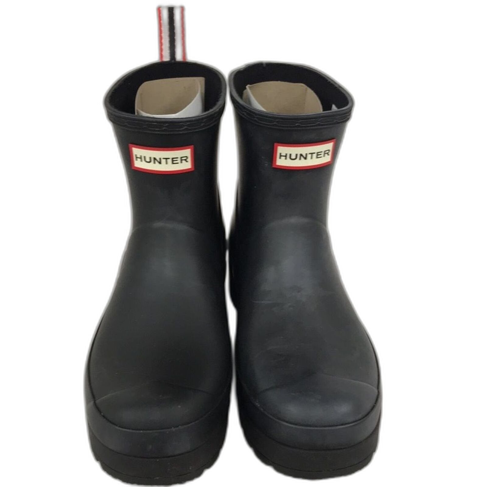 HUNTER Womens Rain Boot Black 9 US