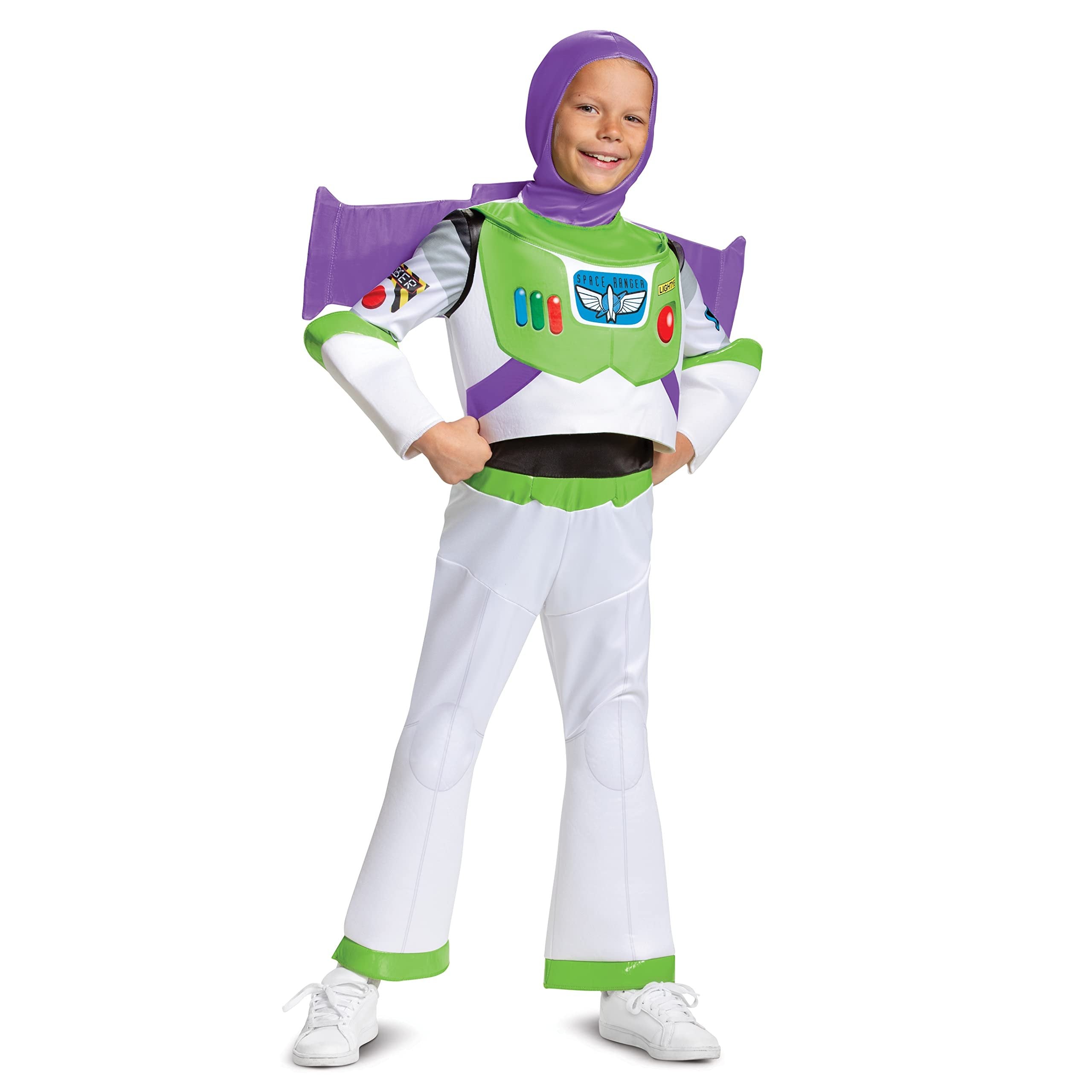 Disney Pixar Buzz Lightyear Toy Story 4 Deluxe Costume - XS (3T-4T) - White - Free Shipping