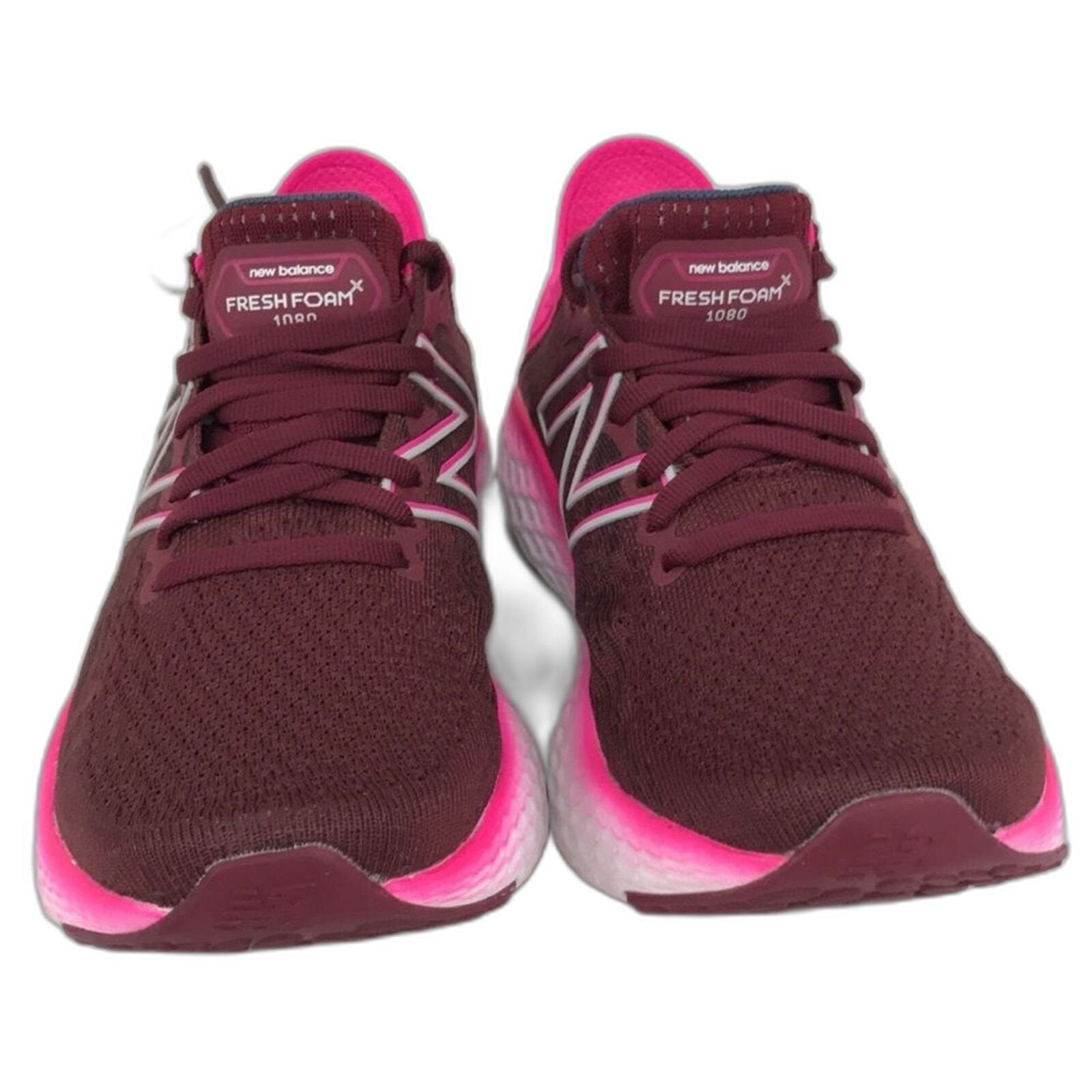 New Balance Womens Fresh Foam 1080 V11 Running Shoe Garnet Pink Glo 6 US