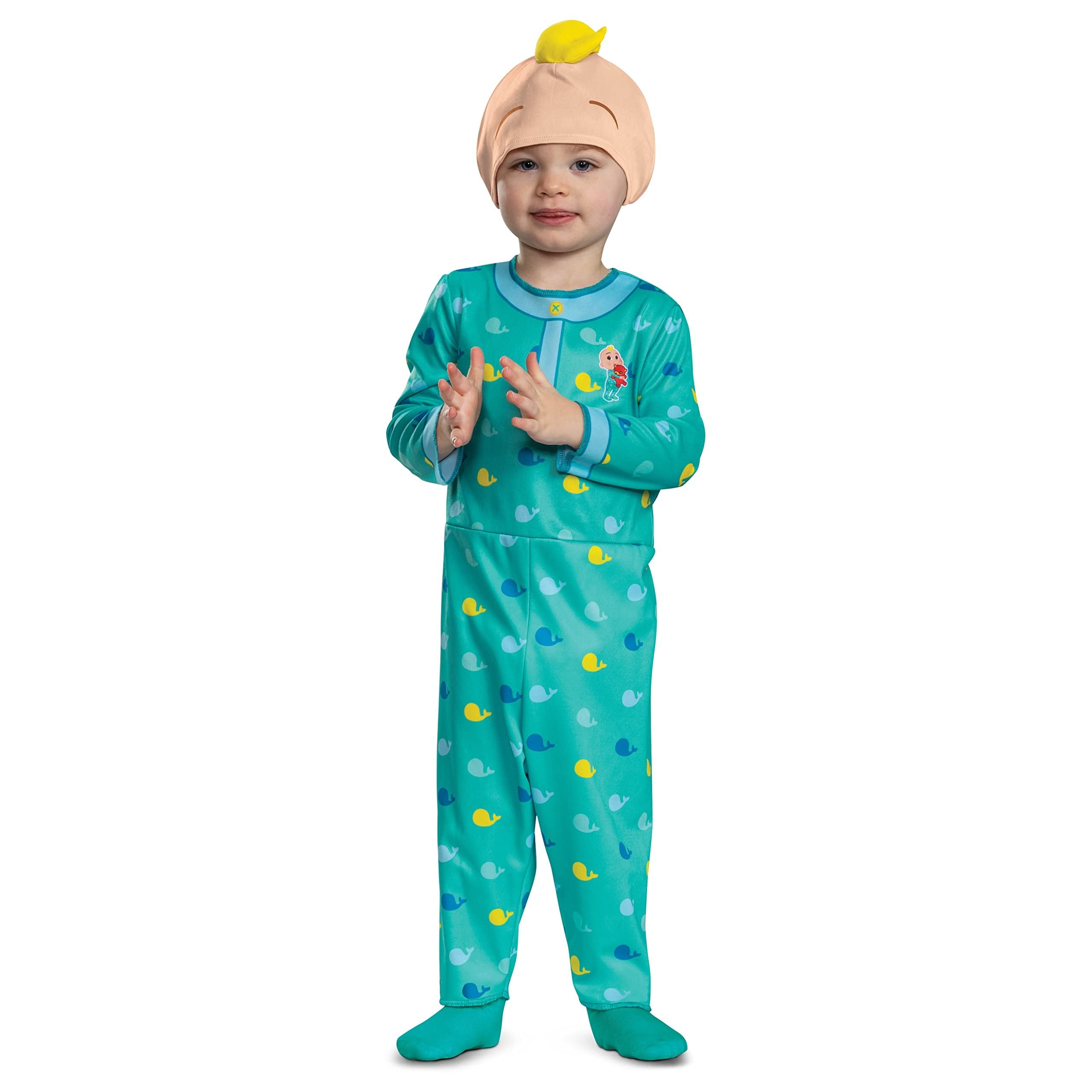 Disguise Cocomelon JJ Costume, Official Cocomelon Costume Pajama Outfit, Toddler Size (2T)