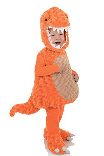 Underwraps Toddler's T-Rex Belly Babies Costume, Orange, Large (2-4T)