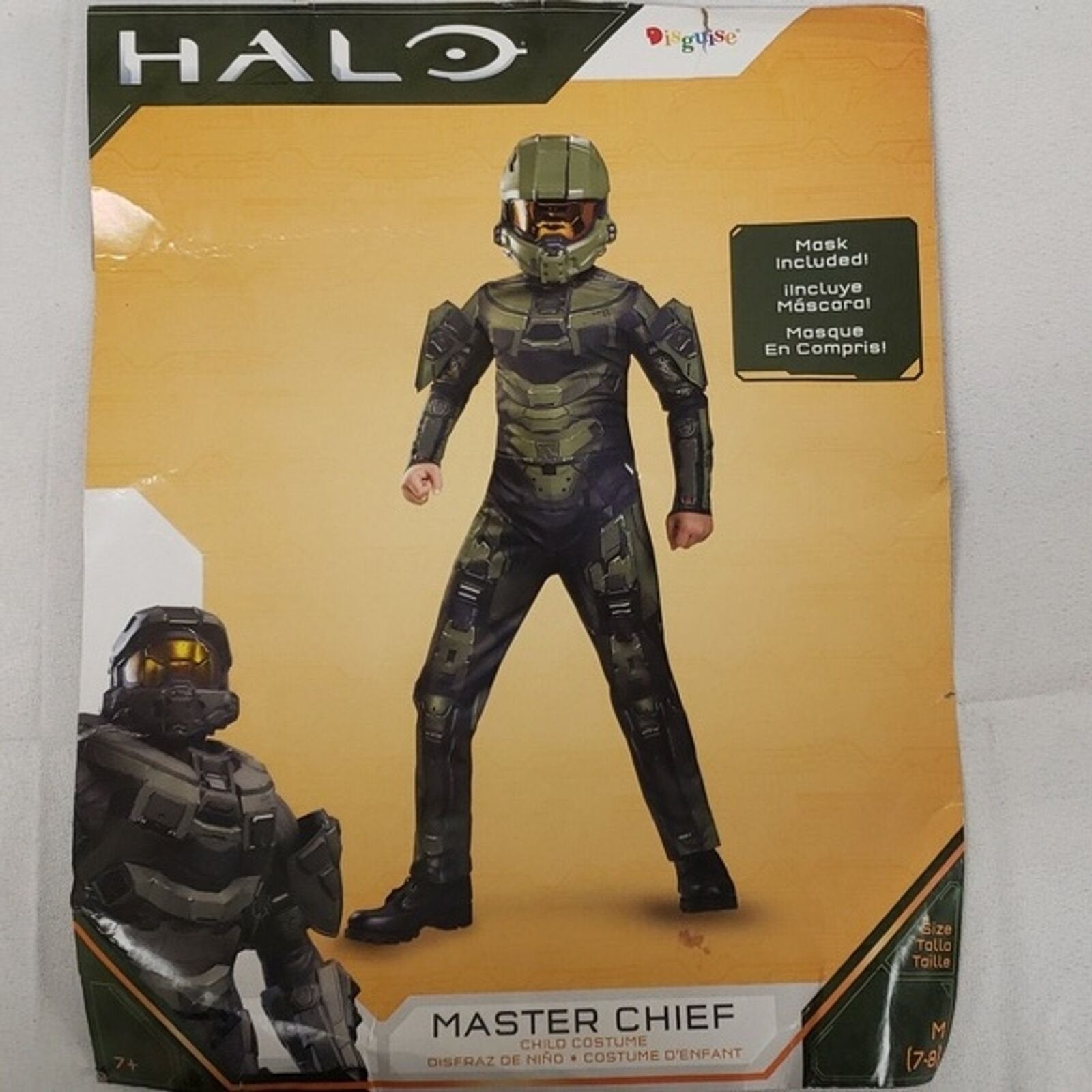 Halo Master Chief Childrens Halloween Costume Kids Size M 7 8 Xbox