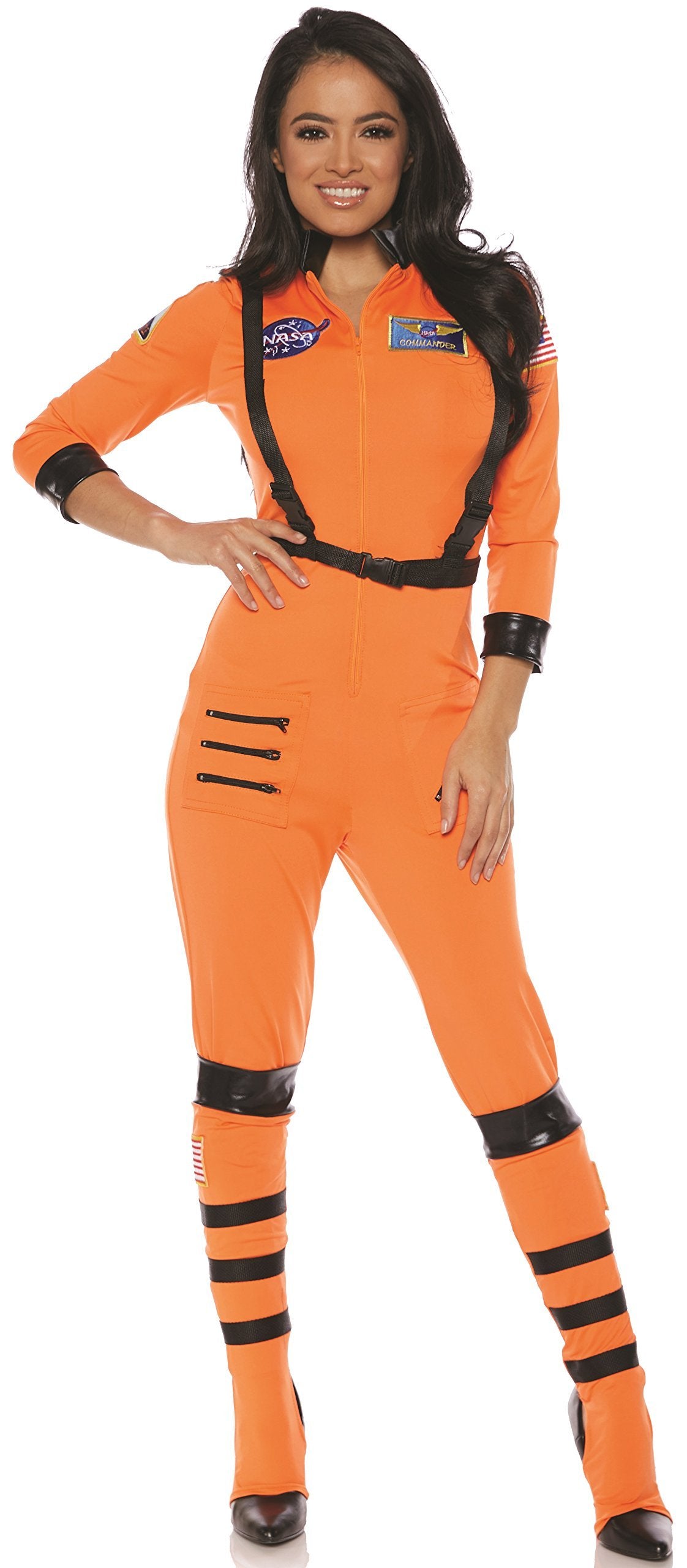 Underwraps Women's Sexy Astronaut Costume-Lift Off, Orange, Large