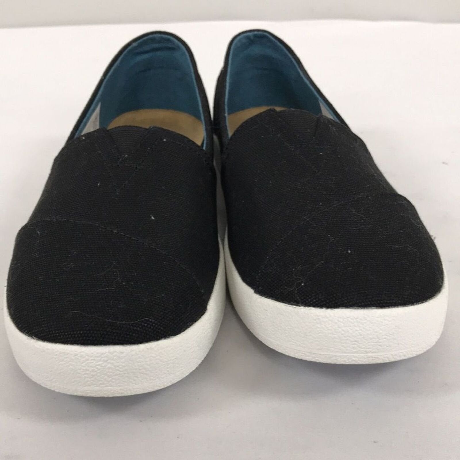 TOMS Black Coated Canvas Womens Classic 9 US