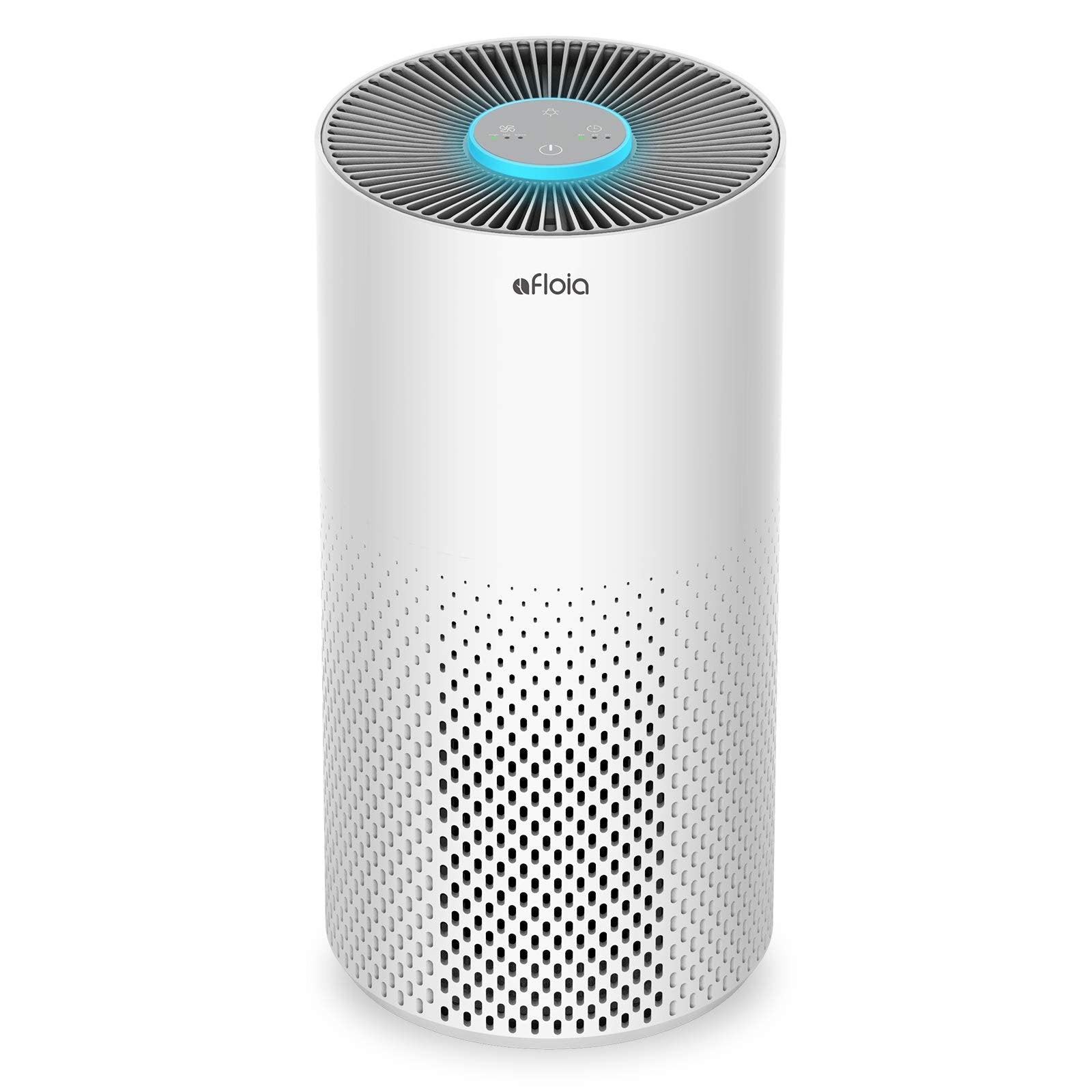 Afloia Air Purifiers for Home Bedroom Large Room Up to 1076 FtΒ², True HEPA Filter Air Purifier for Pets Dust Pollen Allergies Dander Mold Odor Smoke, 22dB&7 Color Light, Kilo White