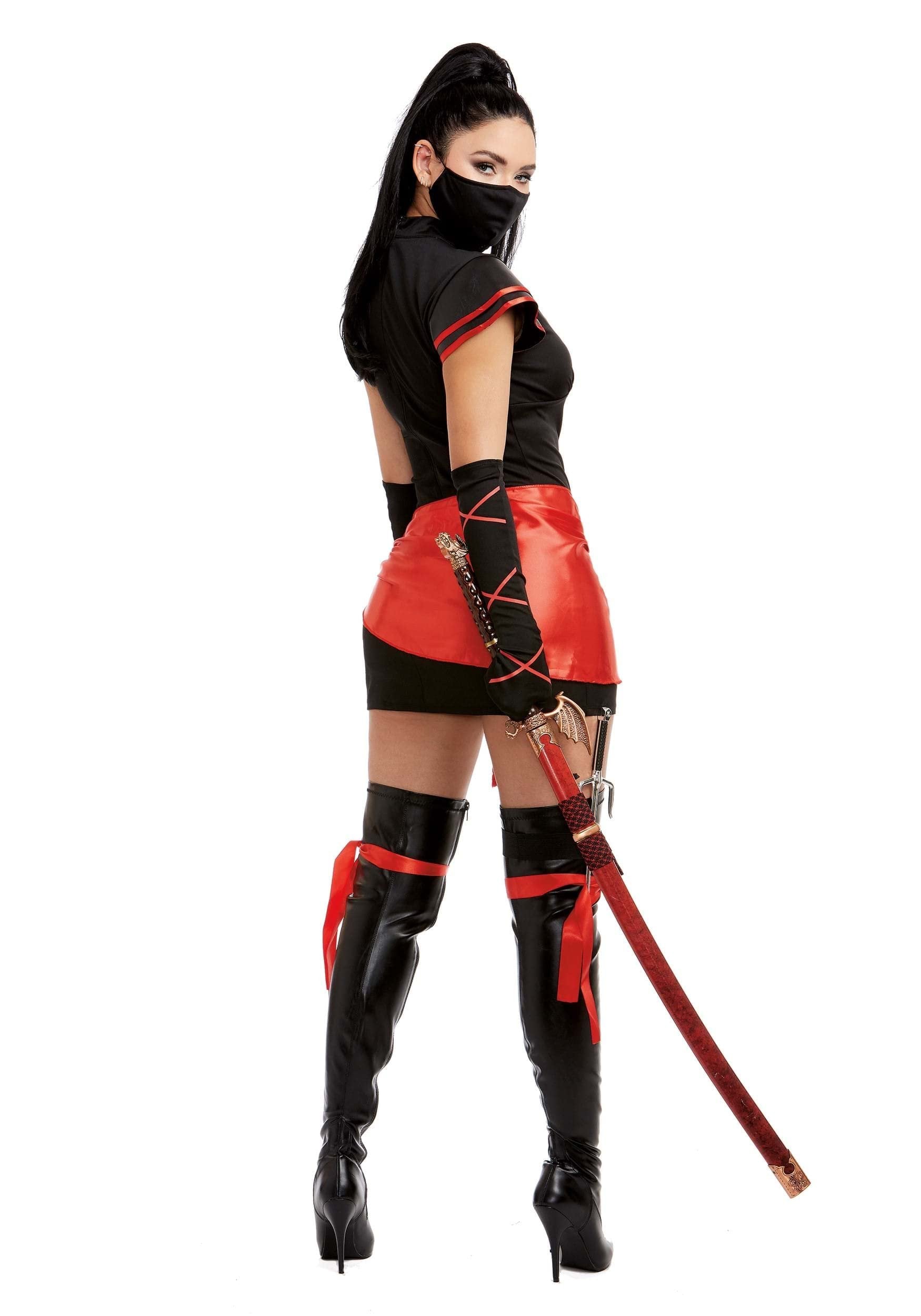 Dreamgirl Adult Womens Sexy Ninja Costume, Halloween Costume - X-Large