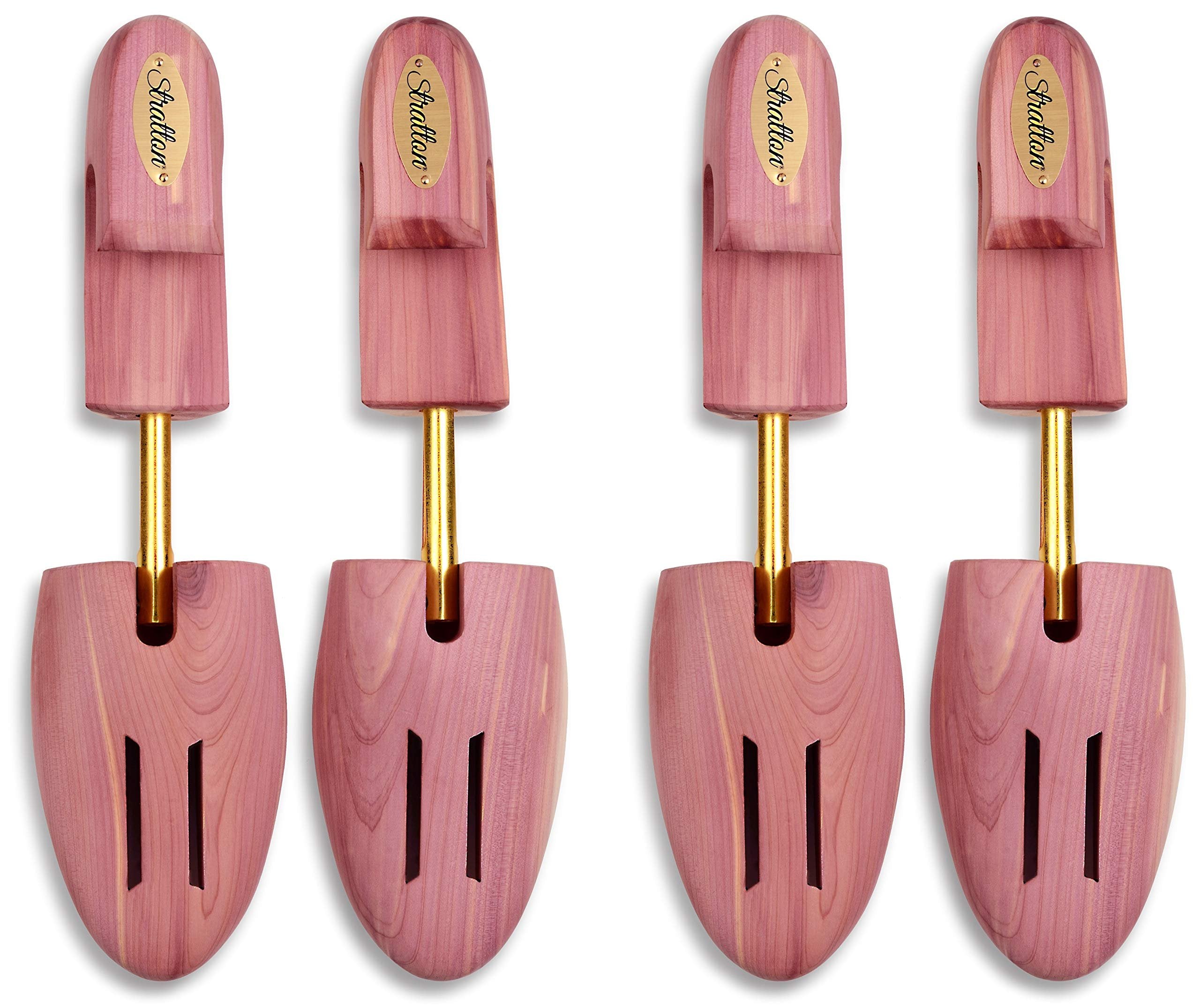 Stratton CEDAR SHOE TREE VALUE-PACK FOR MEN | GROWN IN USA | GREAT GIFT FOR MEN (Small (Fits Shoe Sizes 7-8.5), 2 PACK)