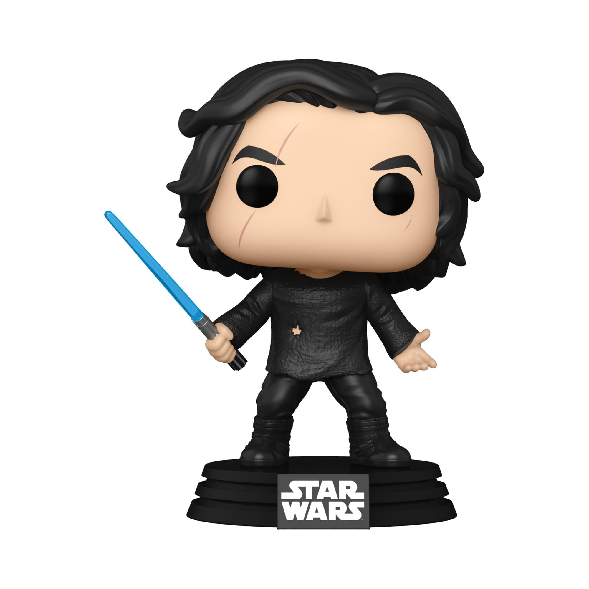 Funko POP Star Wars: Rise of Skywalker - Ben Solo with Blue Saber Vinyl Bobblehead, Multicolor, Standard (51480)