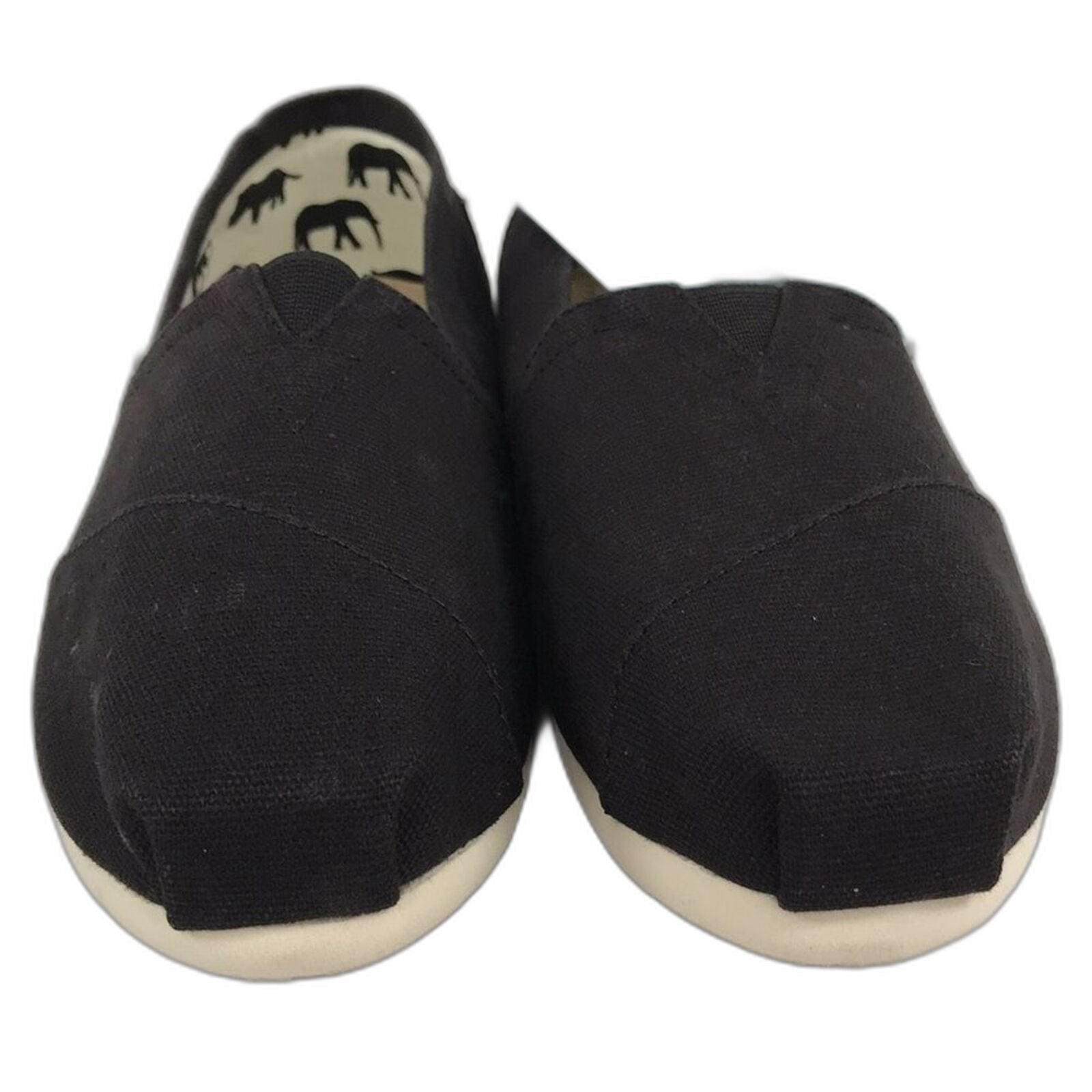 TOMS Womens Classics Black Canvas 8 US