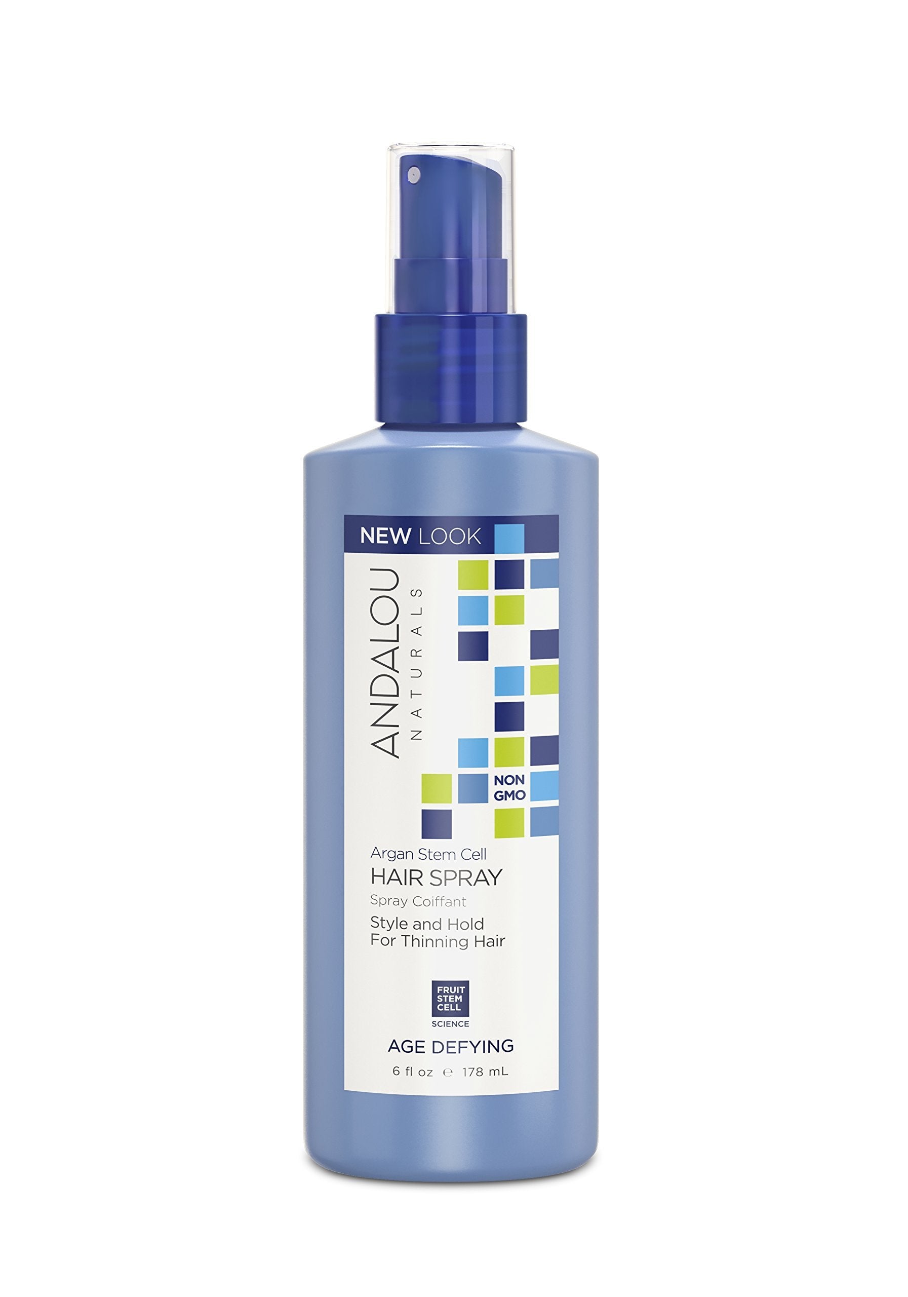 Andalou Naturals Argan Stem Cell Age Defying Hair Spray, 6 Ounce