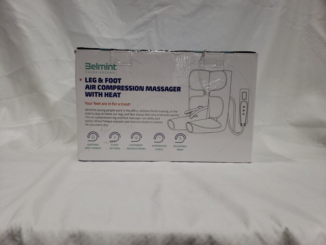 Belmint BEL-FAC Heated Air Compression Massager - Black