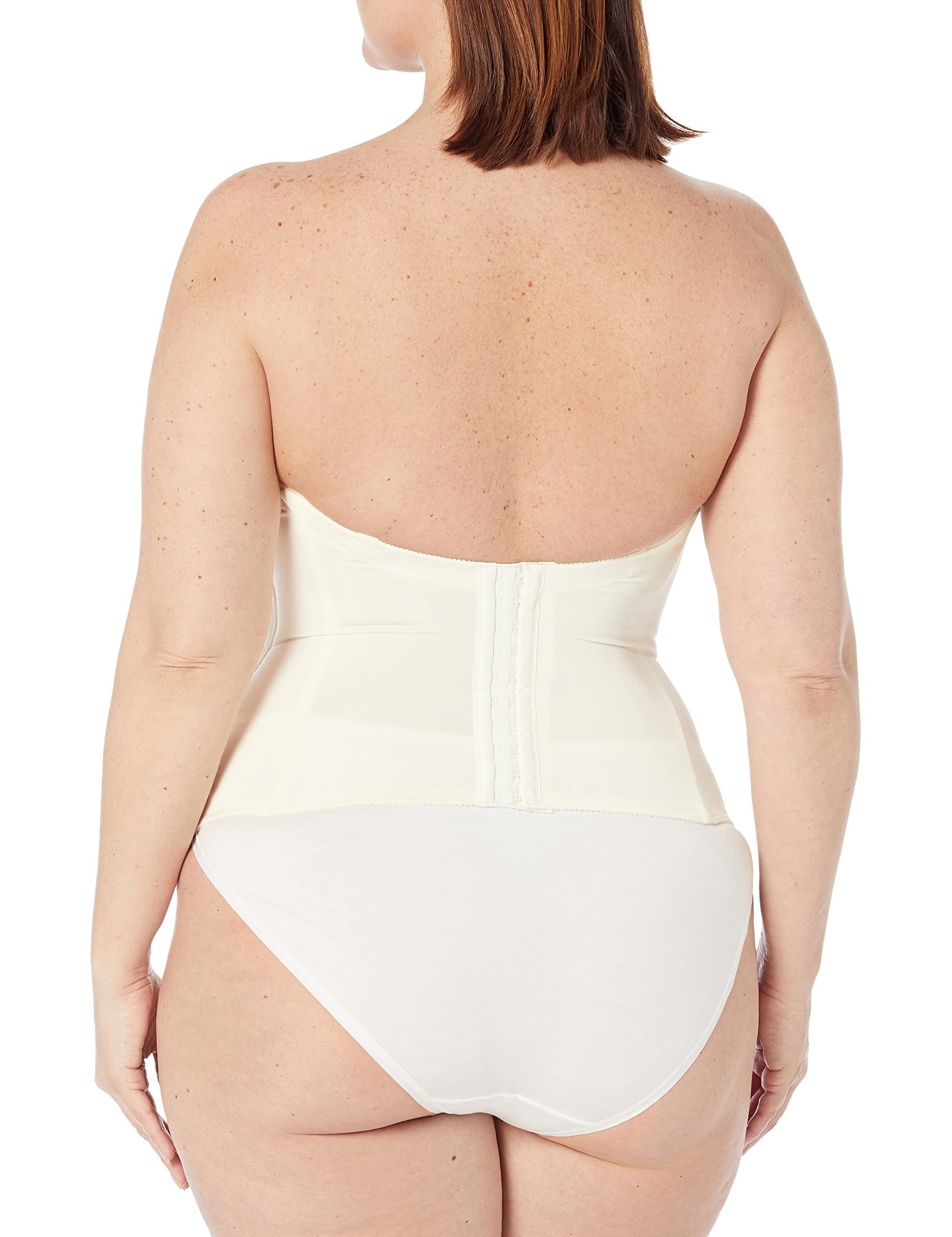 Dominique Womens Paige Seamless Padded Longline Bra Bone 32B One Size