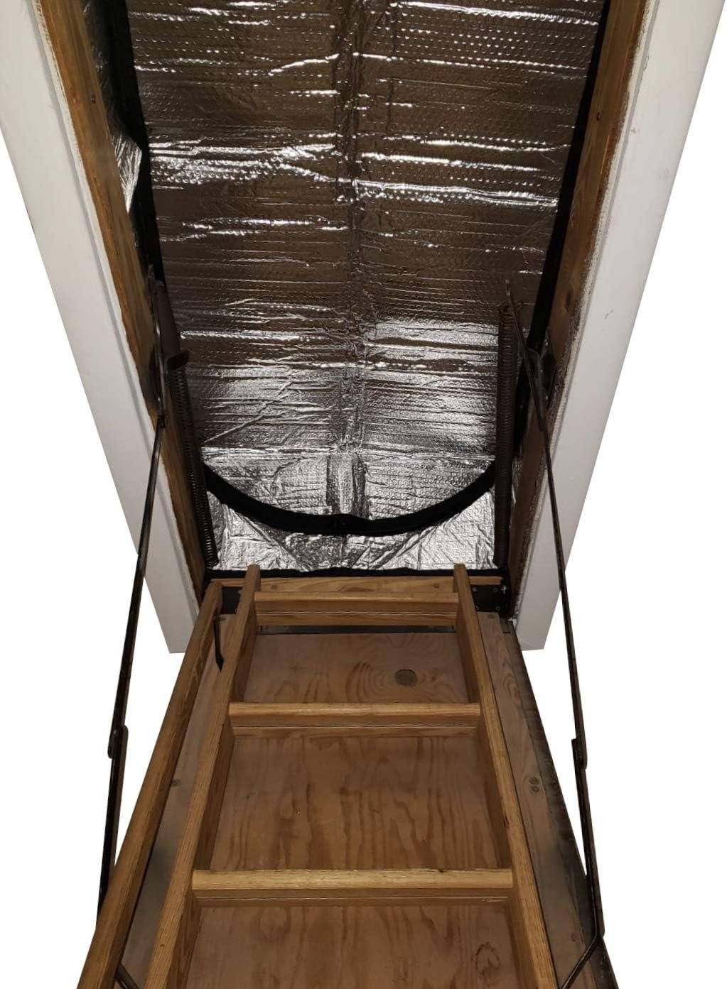 Attic Stairs Insulation Cover for Pull Down Stair 25" x 54" x 11"- R-Value 15.6 Extra Thick Fire Proof Attic Cover Stairway Insulator with Easy Installation, Low-dip Entrance and Tear by Miloo
