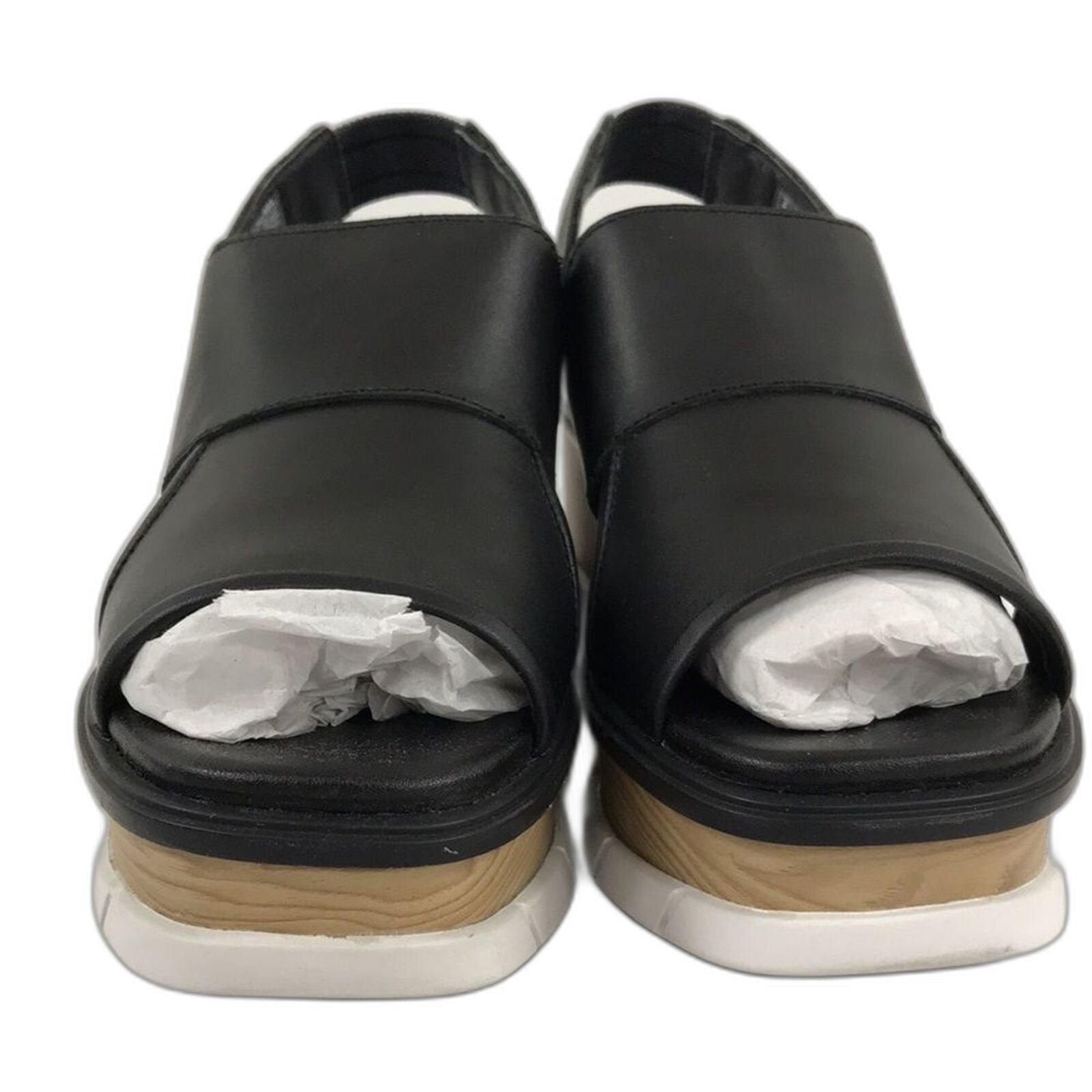 Sorel Womens Joanie III Slingback Sandals Black White 6 US