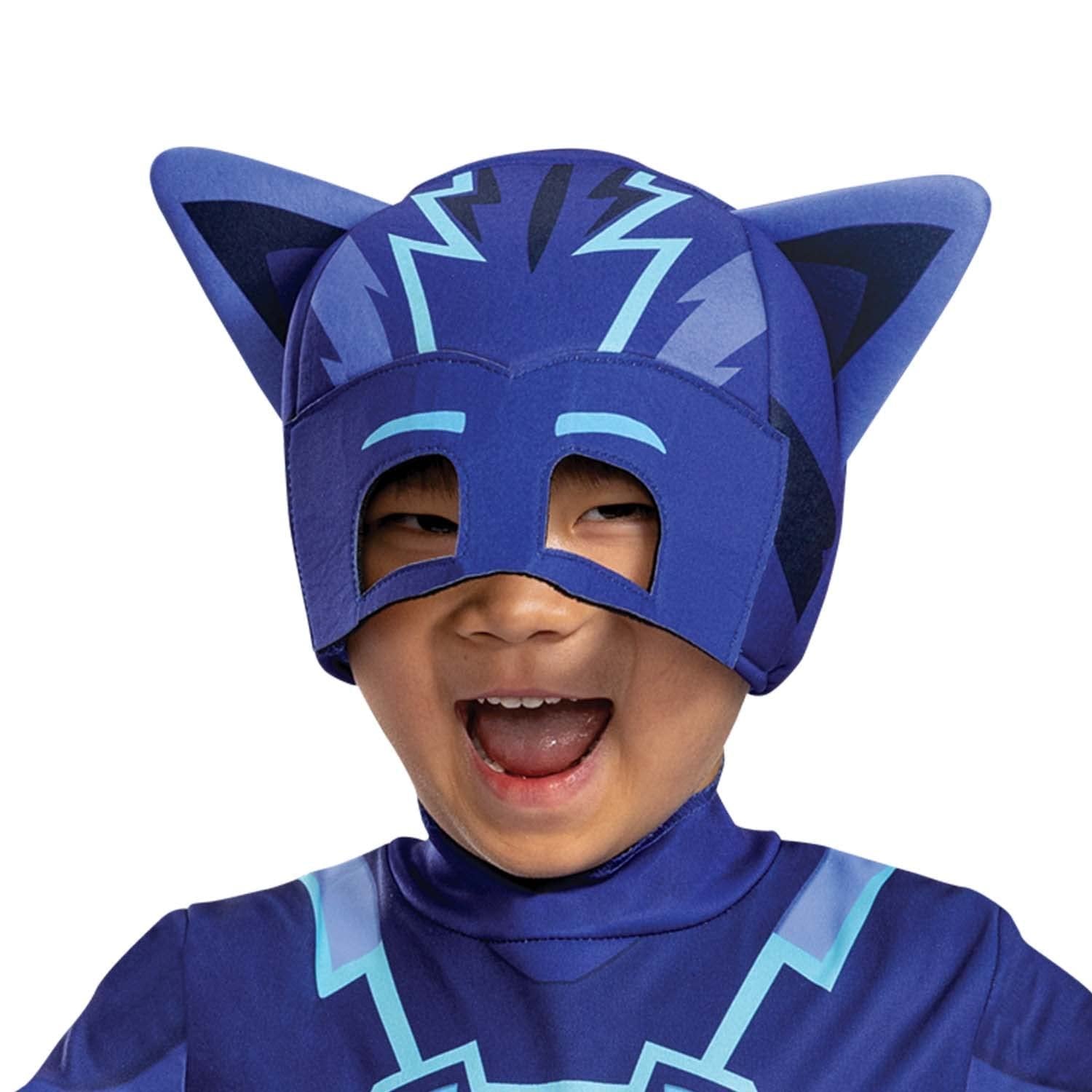 Disguise Catboy Costume for Kids, Official PJ Masks Megasuit Costume Jumpsuit and Mask, Toddler Size Large (4-6)