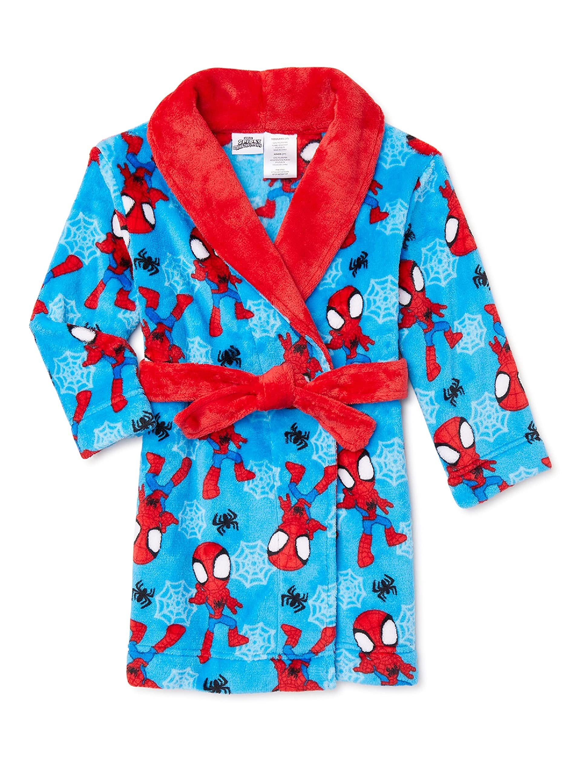 Centric Brands Spiderman Toddler Boys Robe, Sizes 2T-5T (4T)