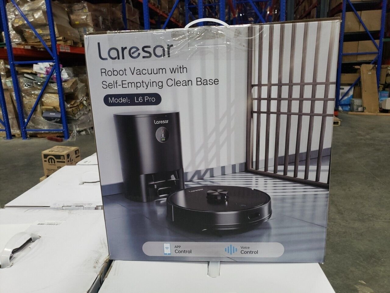 Laresar L6 Pro Robot Vacuum With Self Emptying Clean Base Black Used