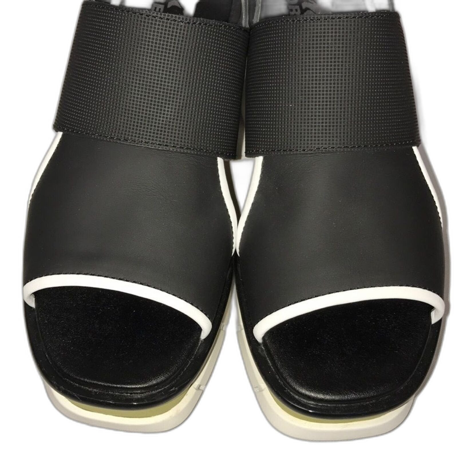 Sorel Womens Joanie III Slingback Sandals Black White Size 8.5