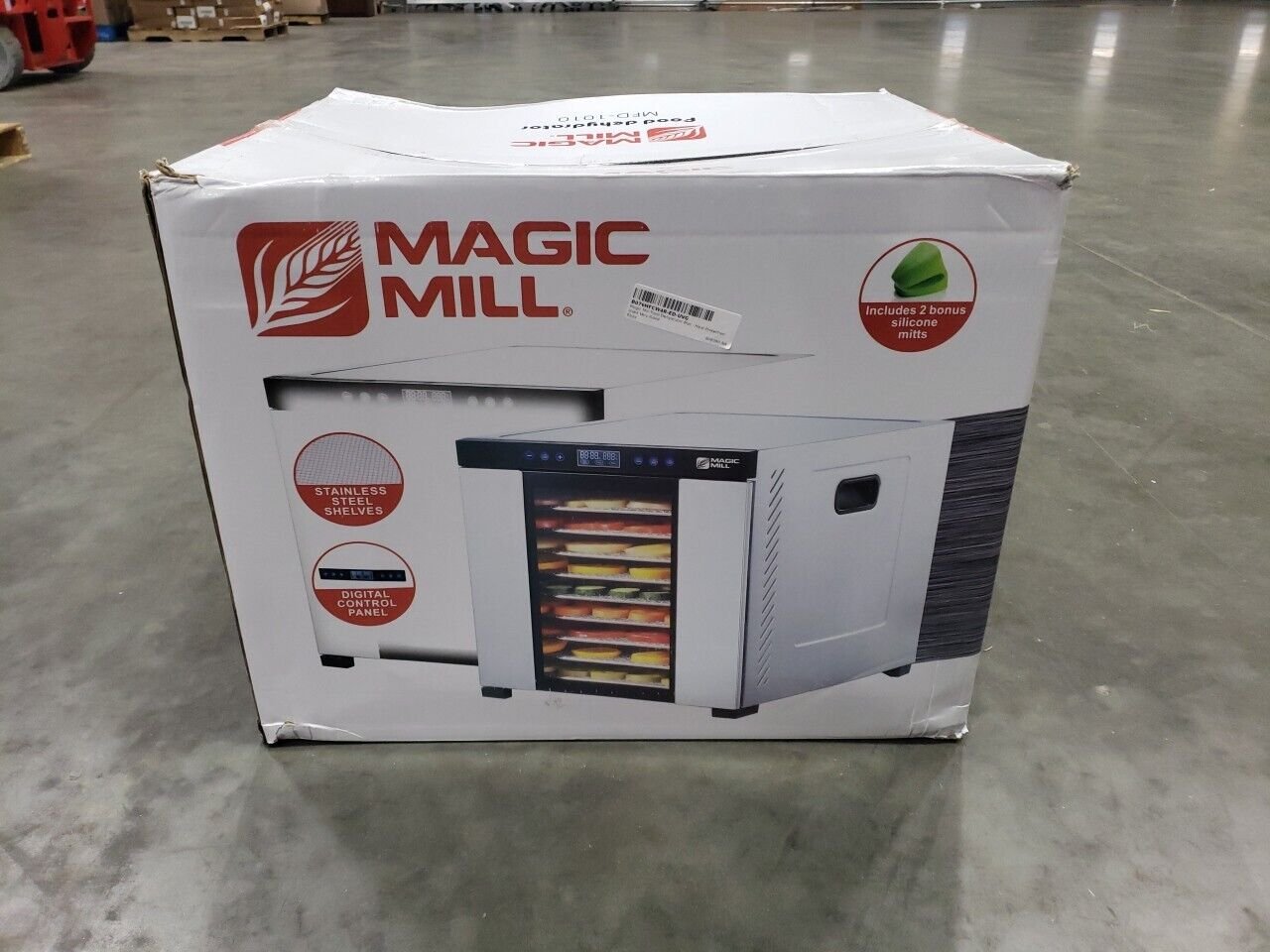 Magic Mill Commercial Food Dehydrator Machine | 7 Stainless Assorted Sizes