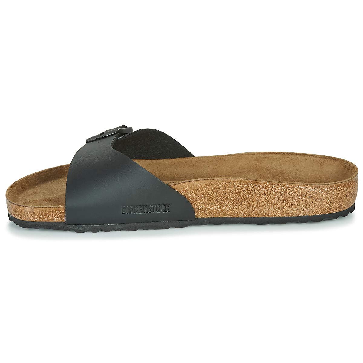 Birkenstock Women's Madrid Birko-Flor Sandal, Black Patent, 38 N EU/7-7.5 2A(N) US