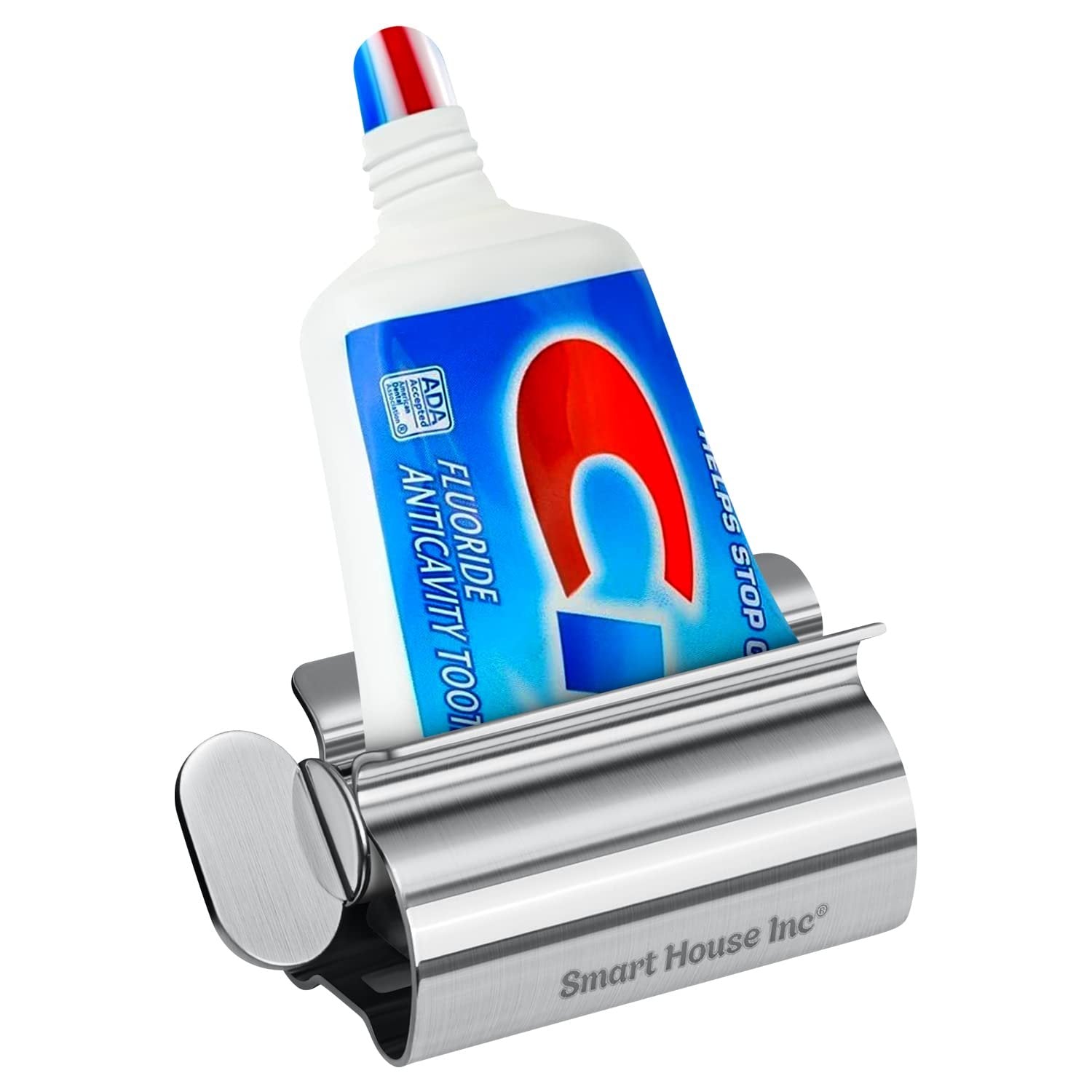 Toothpaste Squeezer Tube Roller Stainless Steel Tube Squeezer Rollers, Saves Toothpaste, Creams, Puts an end to Waste - Simple and Practical (Silver)