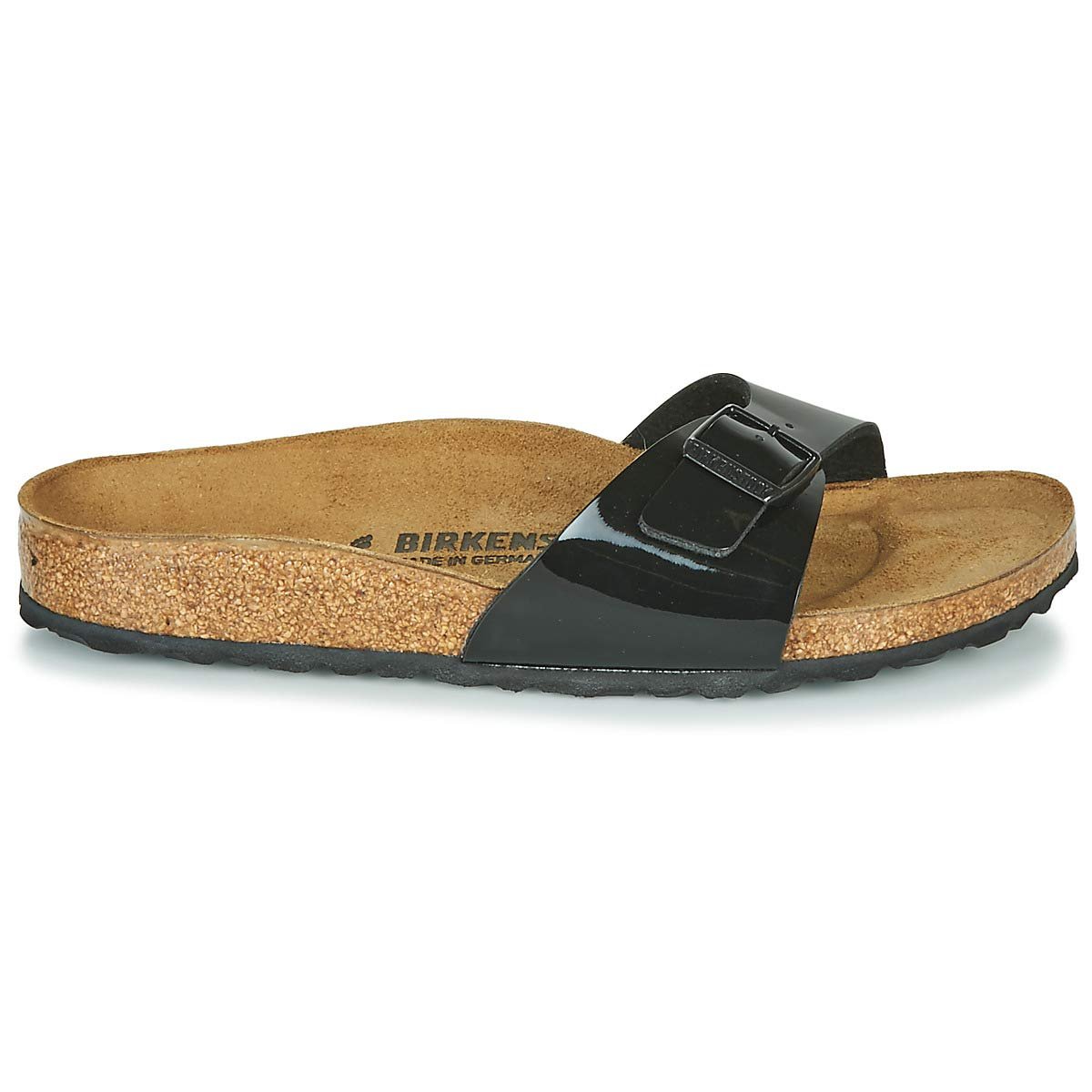 Birkenstock Unisex Madrid BS Birko-Flor Nubuck Black Sandals 6 W / 4 M US